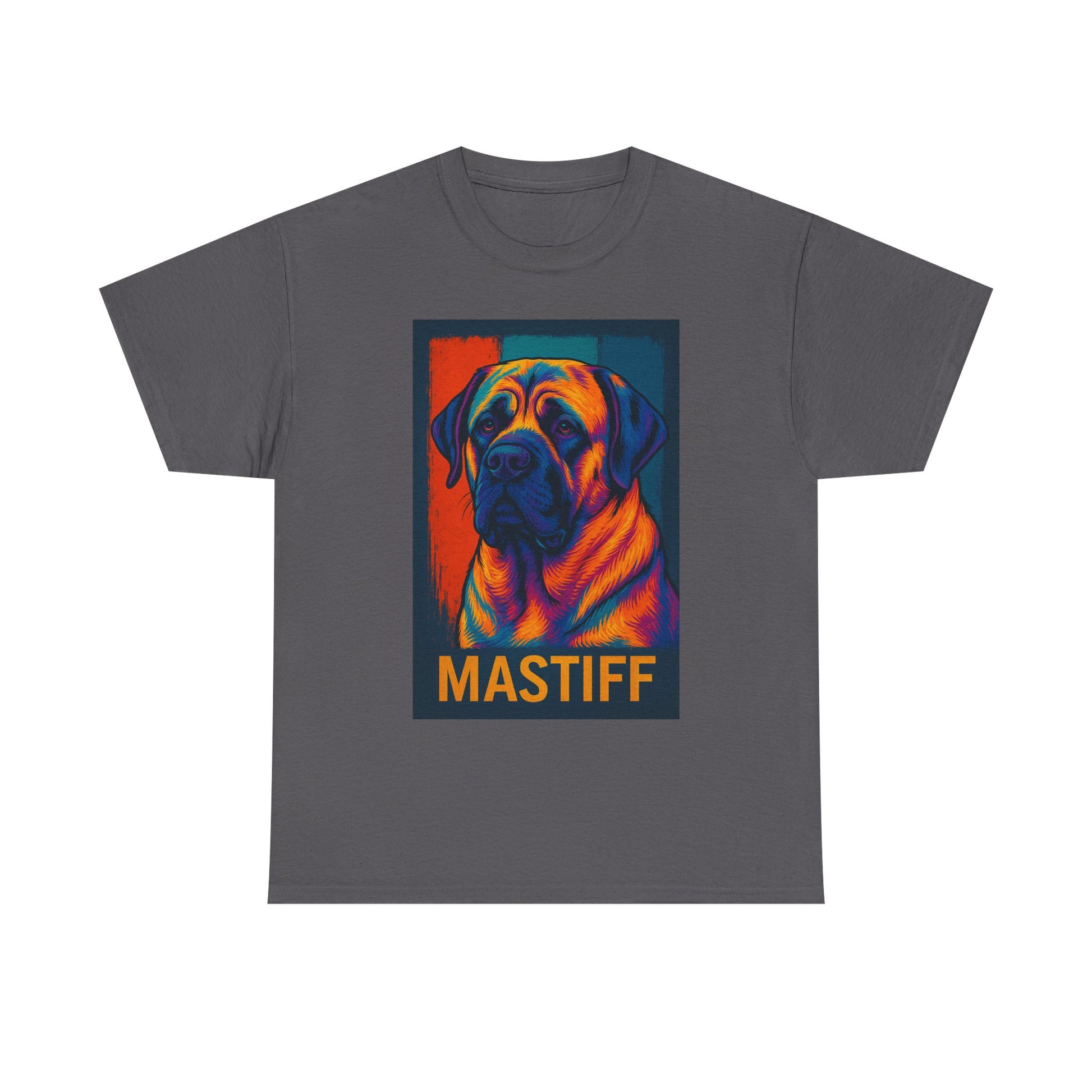 Colorful Mastiff Unisex Tee, Dog Lover Shirt, Pet Owner Gift, Unique Dog Art T-Shirt, Gifts for Animal Lovers, Vibrant Pet Apparel