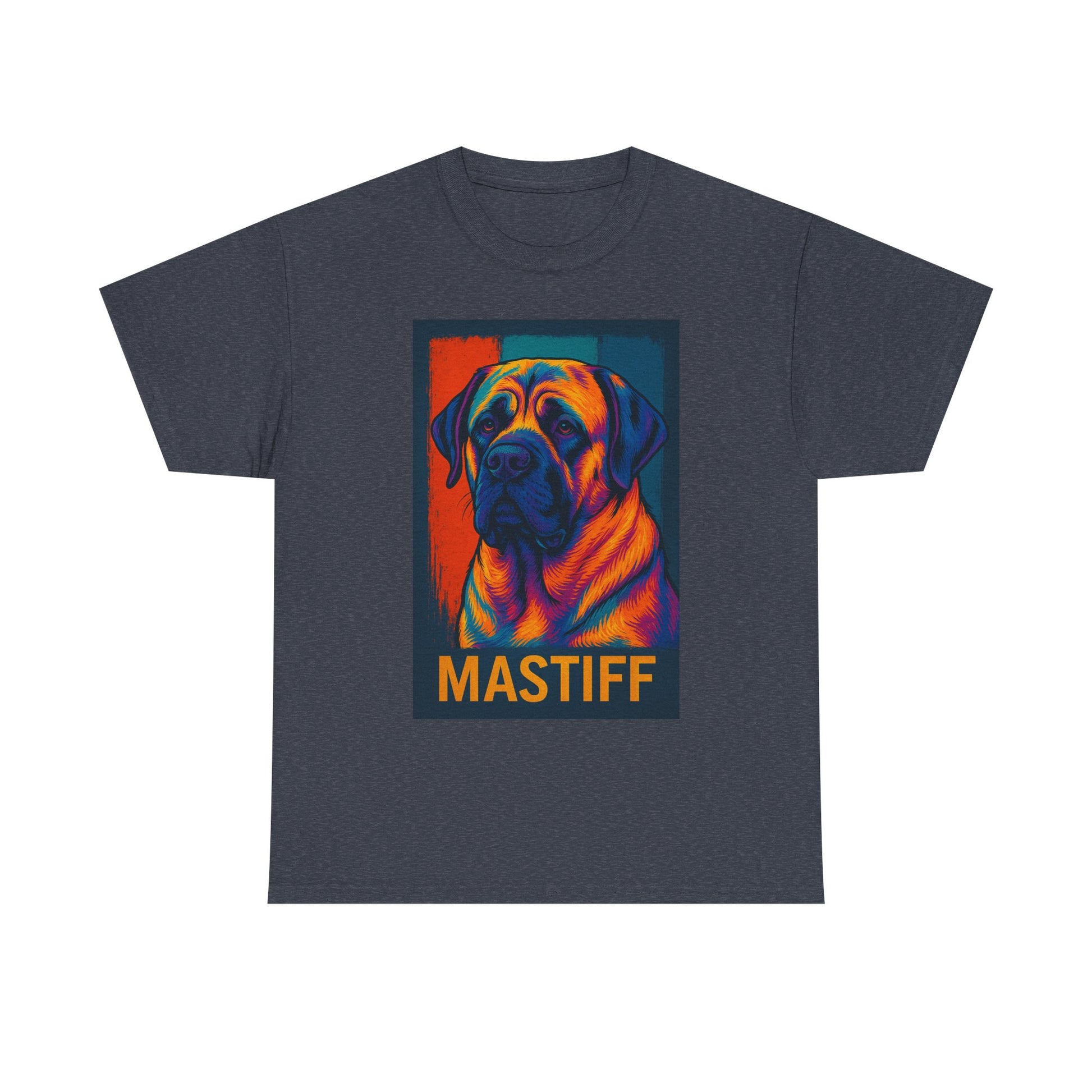 Colorful Mastiff Unisex Tee, Dog Lover Shirt, Pet Owner Gift, Unique Dog Art T-Shirt, Gifts for Animal Lovers, Vibrant Pet Apparel