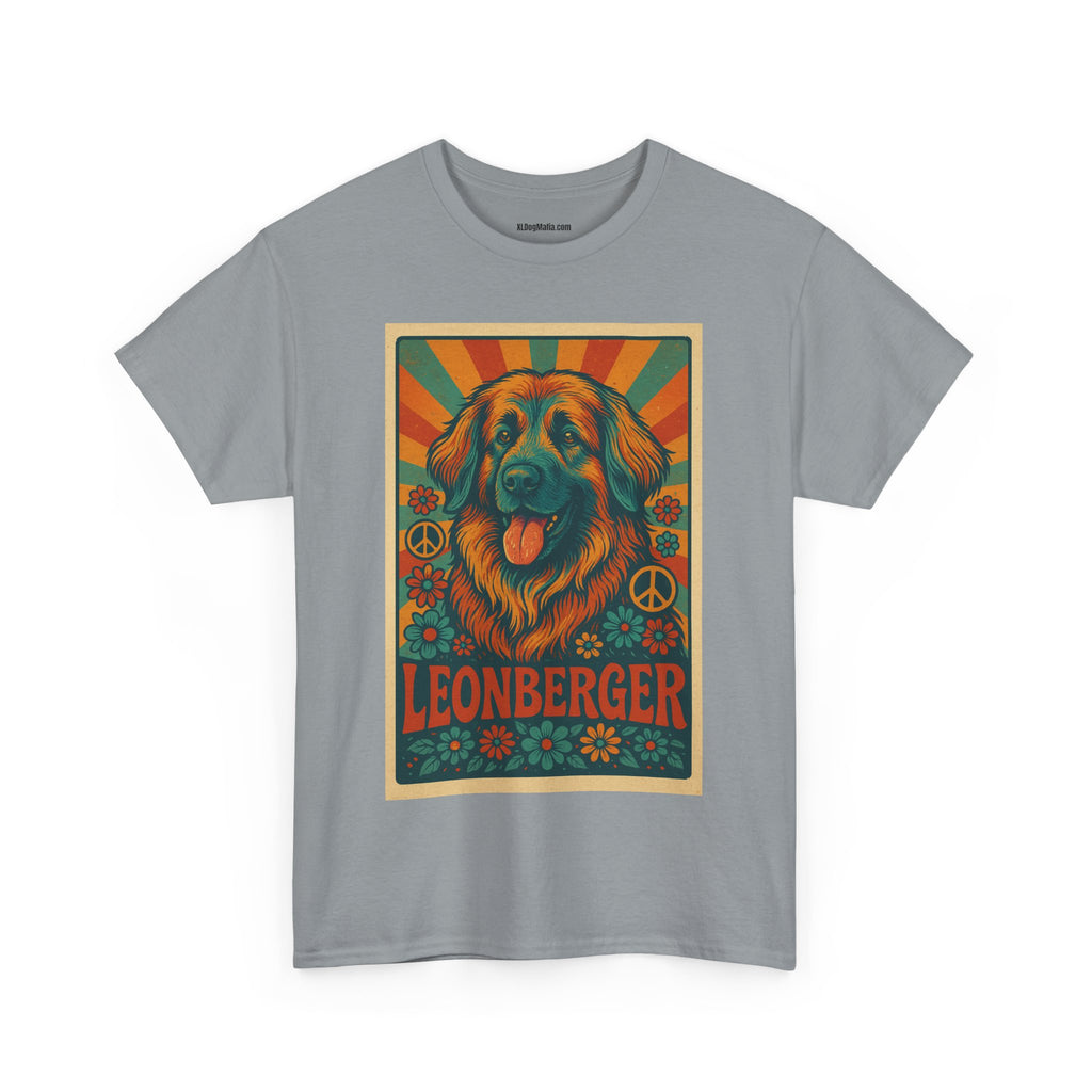 Leonberger Graphic Tee for Dog Lovers, Unisex Cotton T-Shirt, Retro Pet Apparel, Gift for Dog Parents, Casual Everyday Wear