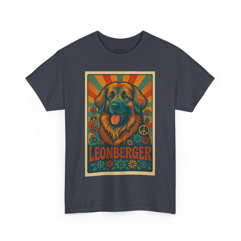 Leonberger Graphic Tee for Dog Lovers, Unisex Cotton T-Shirt, Retro Pet Apparel, Gift for Dog Parents, Casual Everyday Wear