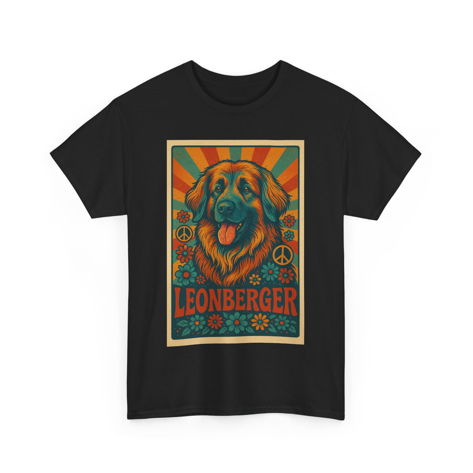 Leonberger Graphic Tee for Dog Lovers, Unisex Cotton T-Shirt, Retro Pet Apparel, Gift for Dog Parents, Casual Everyday Wear