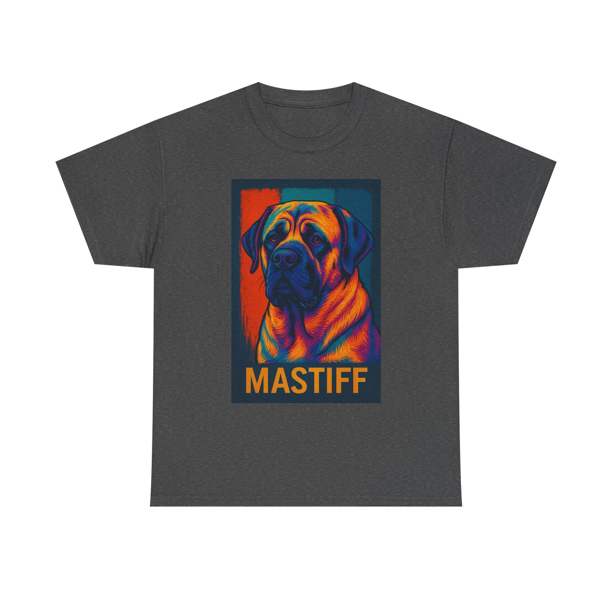 Colorful Mastiff Unisex Tee, Dog Lover Shirt, Pet Owner Gift, Unique Dog Art T-Shirt, Gifts for Animal Lovers, Vibrant Pet Apparel
