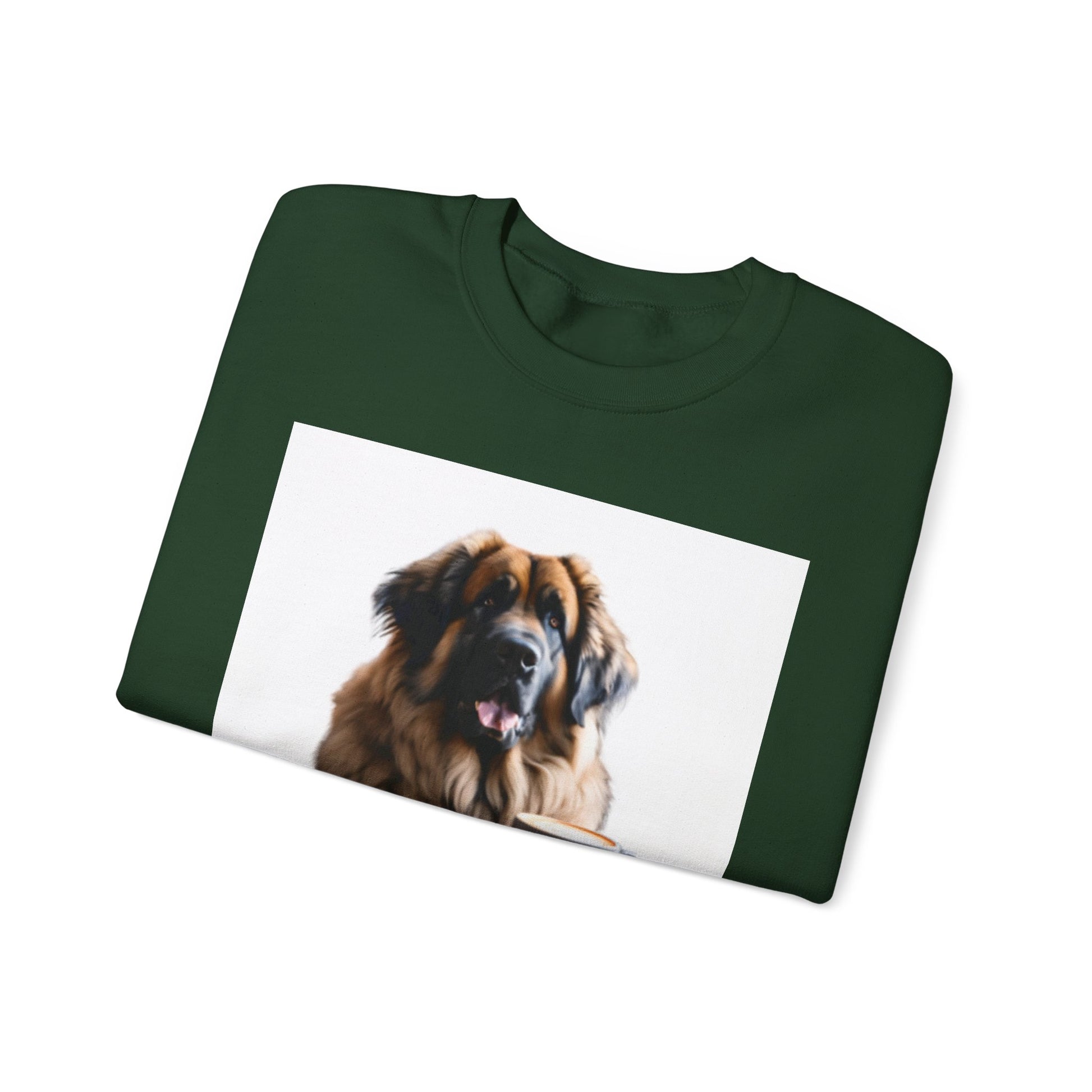 Leos & Lattes  Crewneck Sweatshirt - Perfect Gift for Leonberger Pet Owners