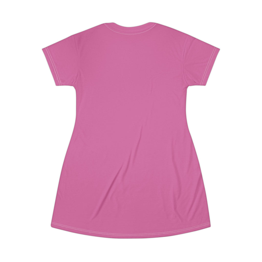 Dog Hair Don't Care T-Shirt Dress (AOP)