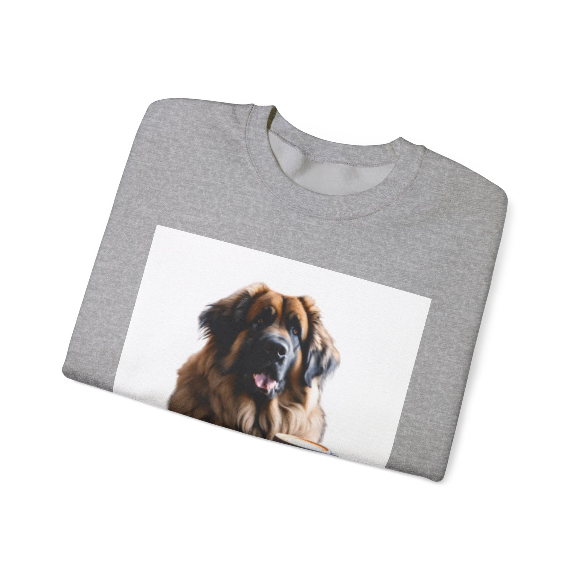Leos & Lattes  Crewneck Sweatshirt - Perfect Gift for Leonberger Pet Owners