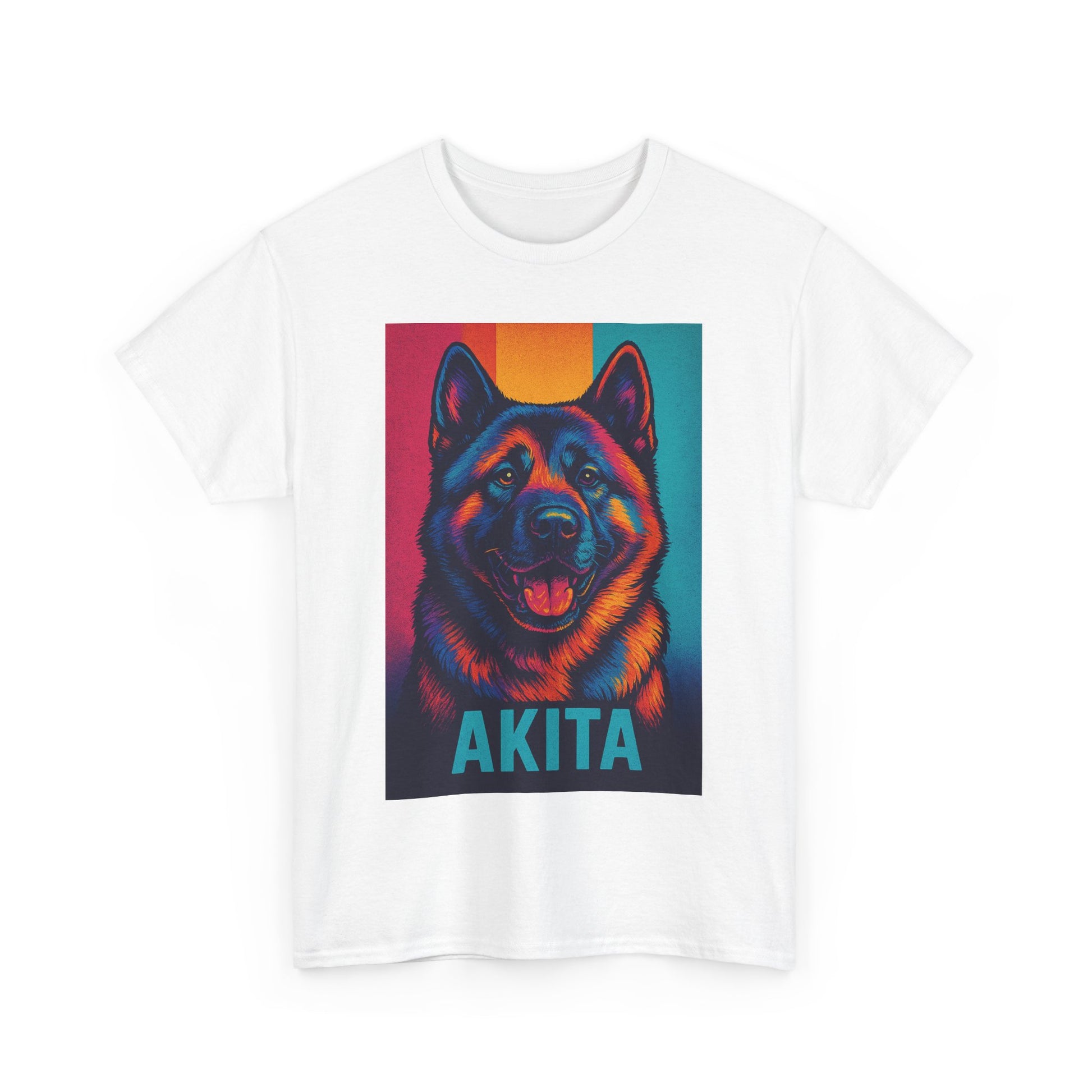 Akita Dog Heavy Cotton Tee, Comfortable Dog Lover Shirt, Pet Gifts, Akita Merchandise, Unisex Tee for Animal Lovers