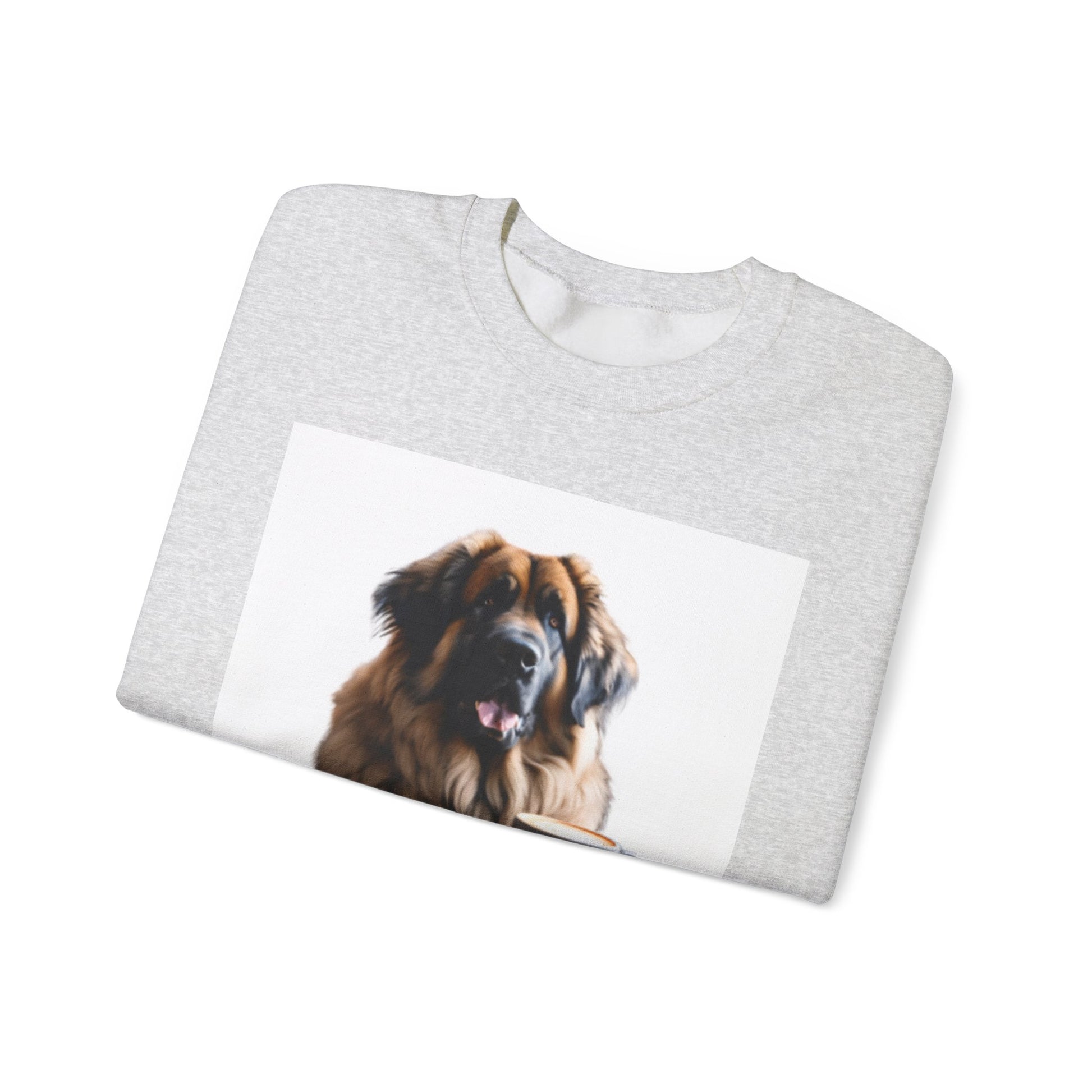 Leos & Lattes  Crewneck Sweatshirt - Perfect Gift for Leonberger Pet Owners