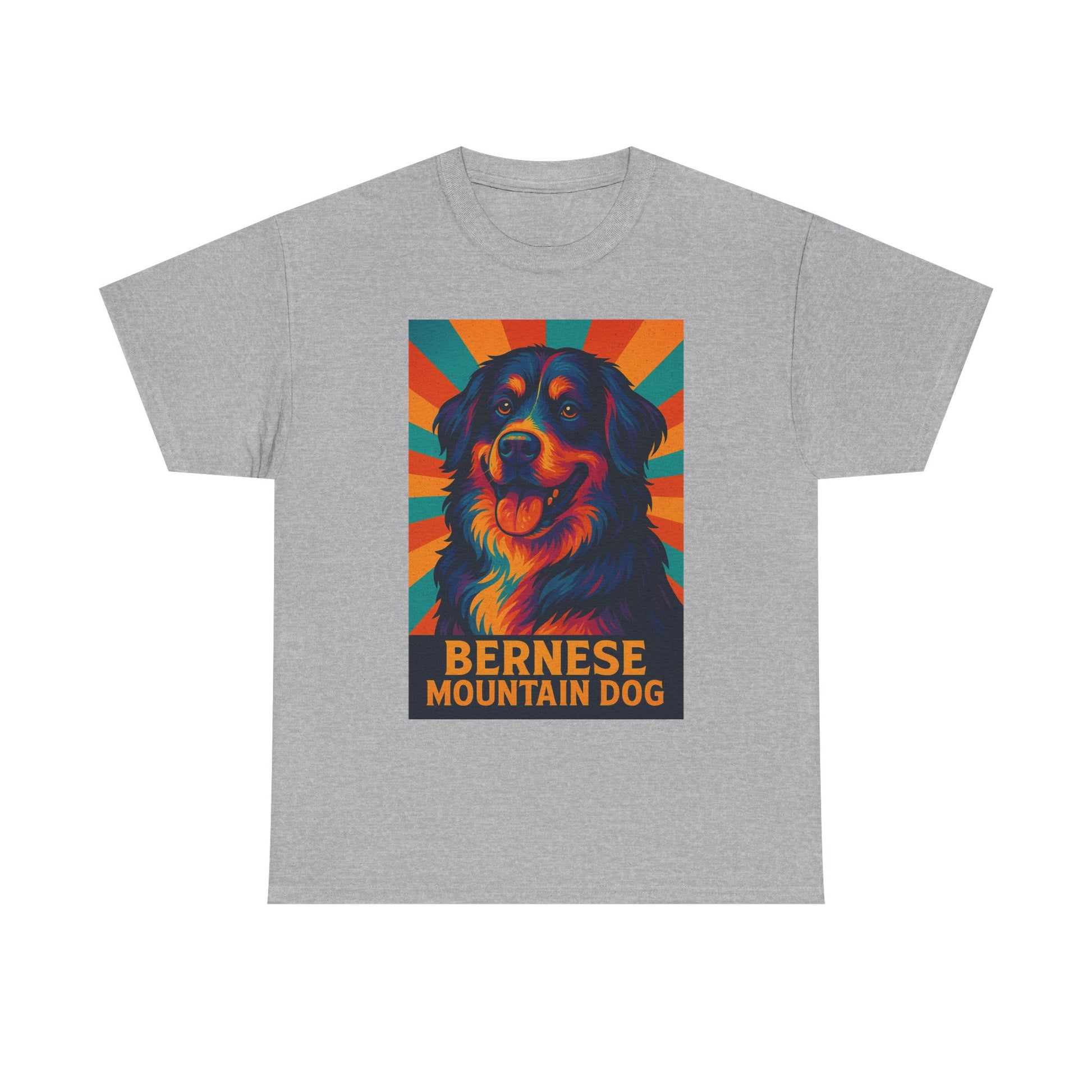 Colorful Bernese Mountain Dog Tee, Dog Lovers Shirt, Gift for Pet Owners, Animal Lover Apparel, Fun Pet T-Shirt