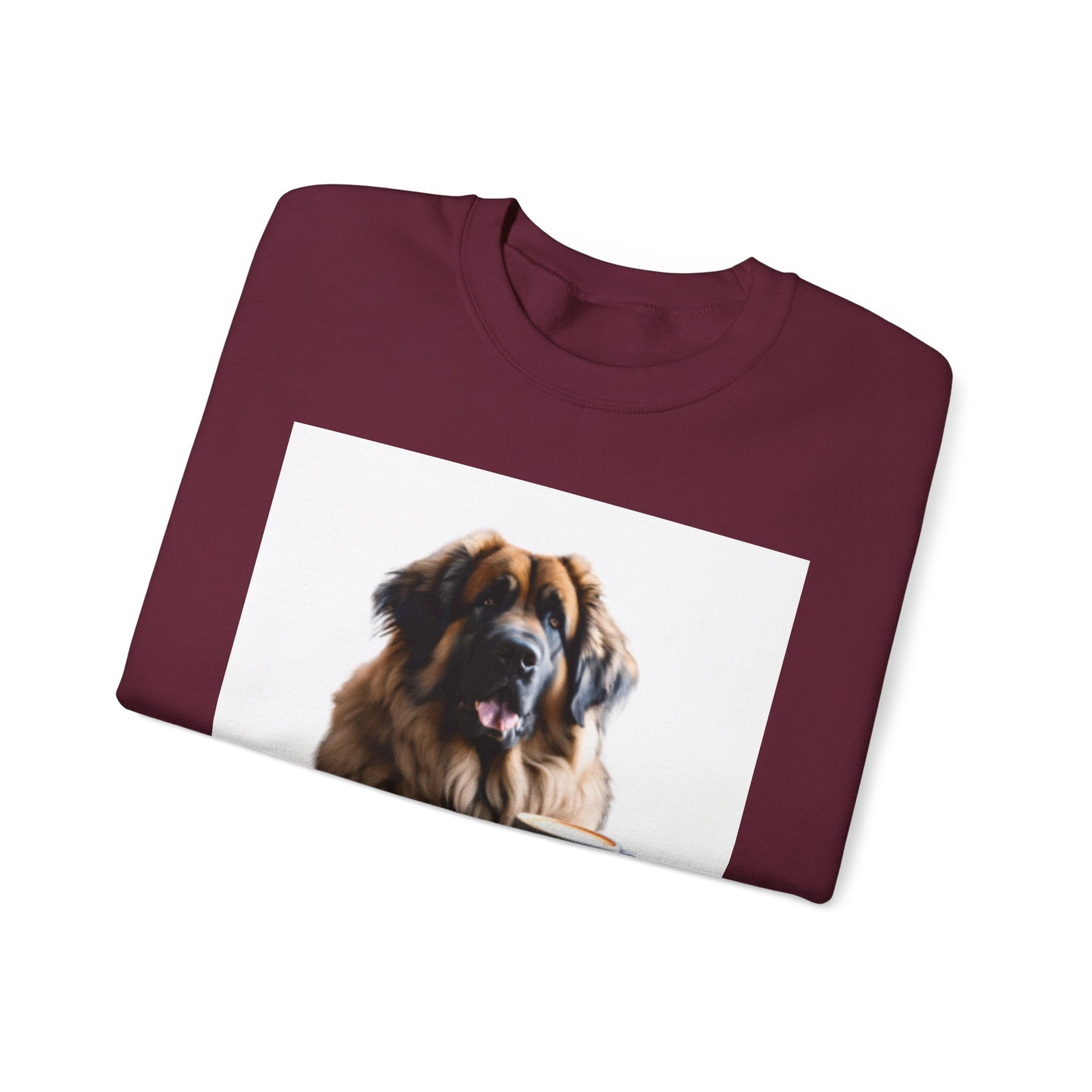 Leos & Lattes  Crewneck Sweatshirt - Perfect Gift for Leonberger Pet Owners