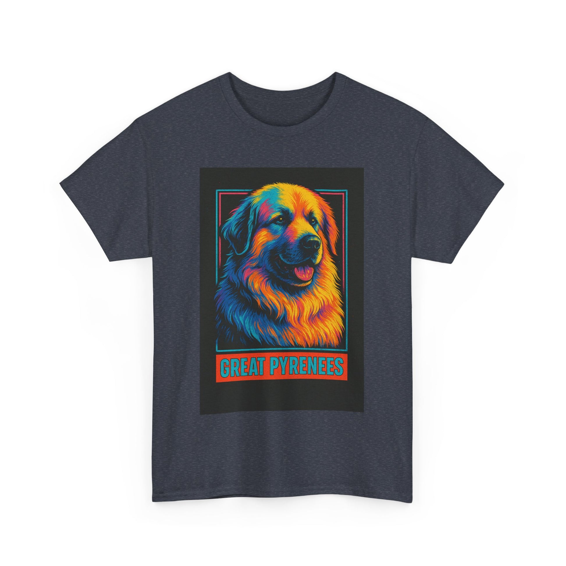 Colorful Great Pyrenees Tee, Dog Lover T-Shirt, Pet Owner Gift, Animal Lover Apparel, Vibrant Cotton Top, Cozy Everyday Wear