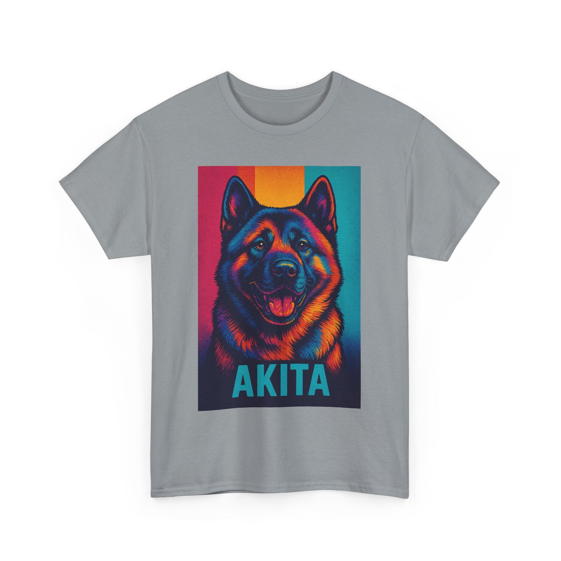 Akita Dog Heavy Cotton Tee, Comfortable Dog Lover Shirt, Pet Gifts, Akita Merchandise, Unisex Tee for Animal Lovers