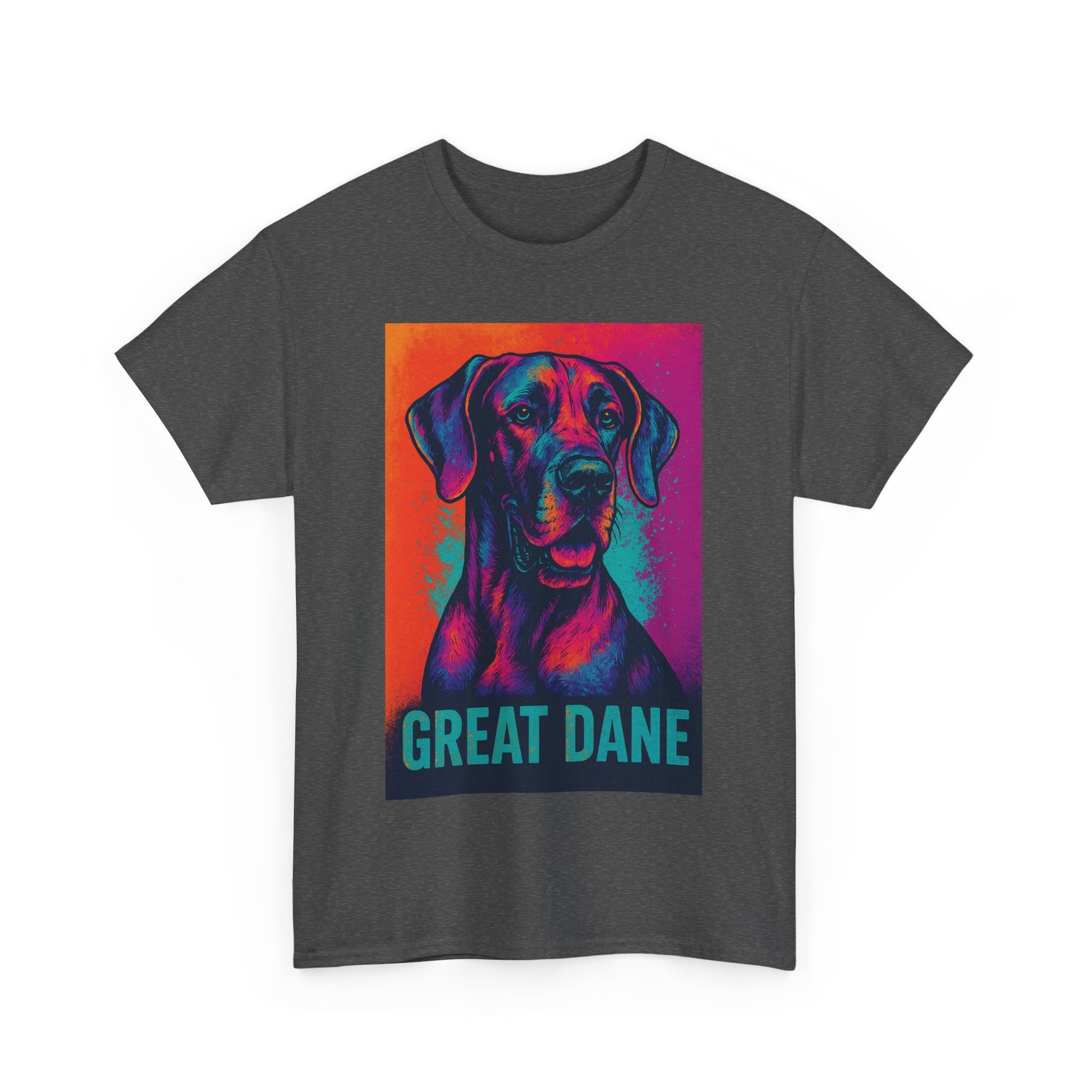 Colorful Great Dane Tee, Dog Lover T-Shirt, Pet Gift, Unisex Graphic Tee, Animal Lover Apparel, Dog Enthusiast Gift