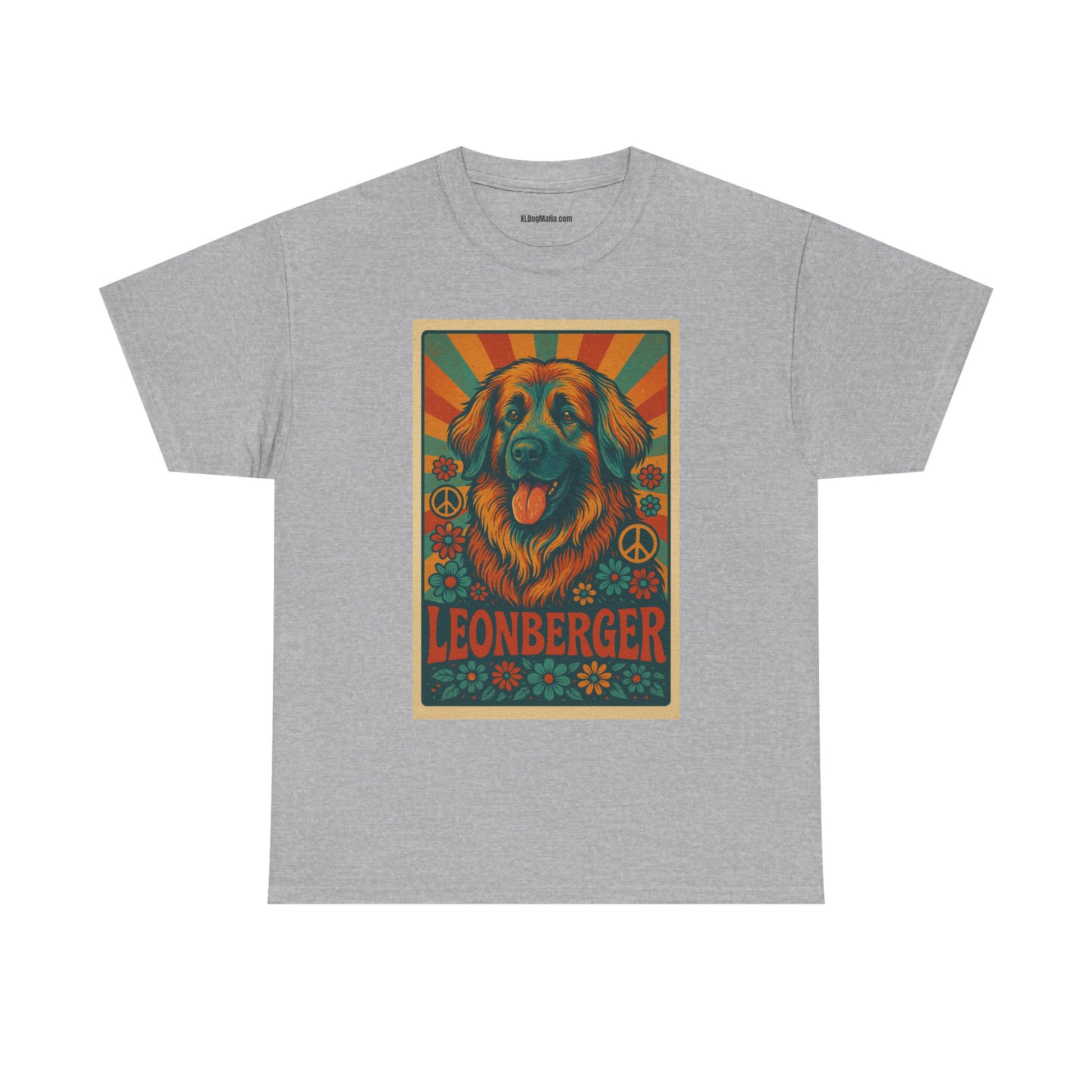 Leonberger Graphic Tee for Dog Lovers, Unisex Cotton T-Shirt, Retro Pet Apparel, Gift for Dog Parents, Casual Everyday Wear