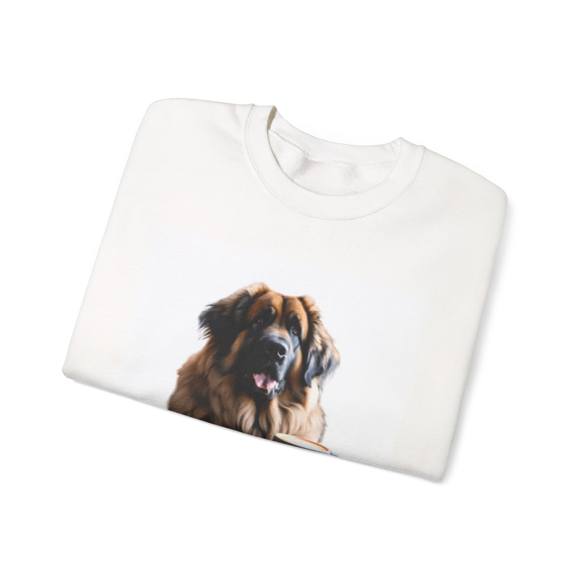 Leos & Lattes  Crewneck Sweatshirt - Perfect Gift for Leonberger Pet Owners