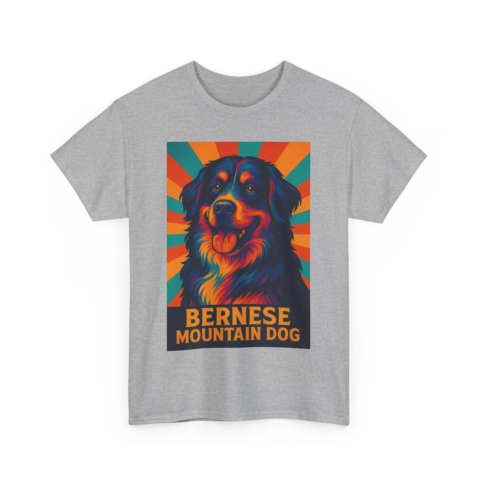 Colorful Bernese Mountain Dog Tee, Dog Lovers Shirt, Gift for Pet Owners, Animal Lover Apparel, Fun Pet T-Shirt