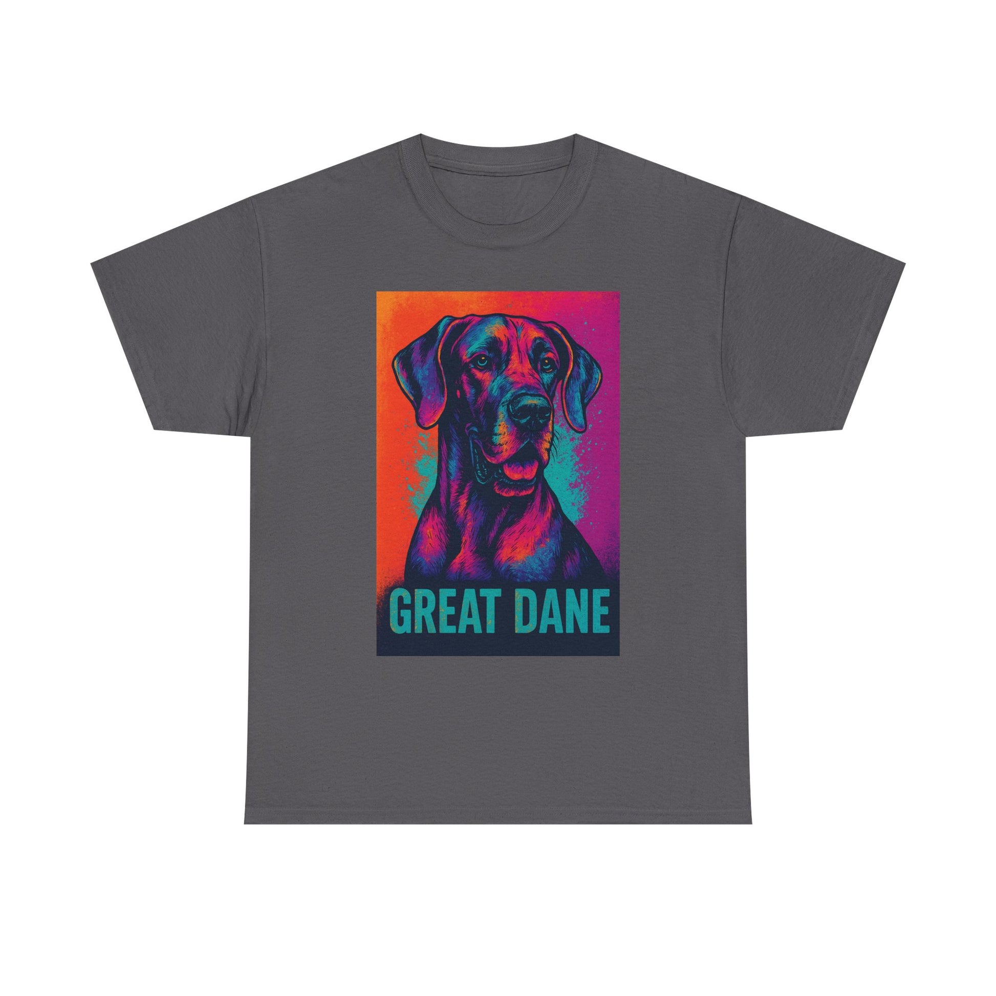 Colorful Great Dane Tee, Dog Lover T-Shirt, Pet Gift, Unisex Graphic Tee, Animal Lover Apparel, Dog Enthusiast Gift