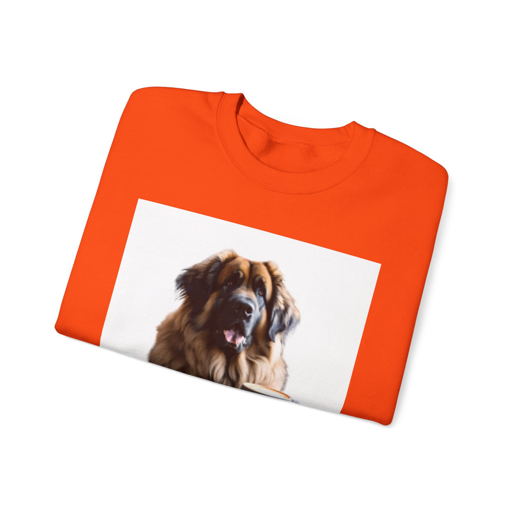 Leos & Lattes  Crewneck Sweatshirt - Perfect Gift for Leonberger Pet Owners