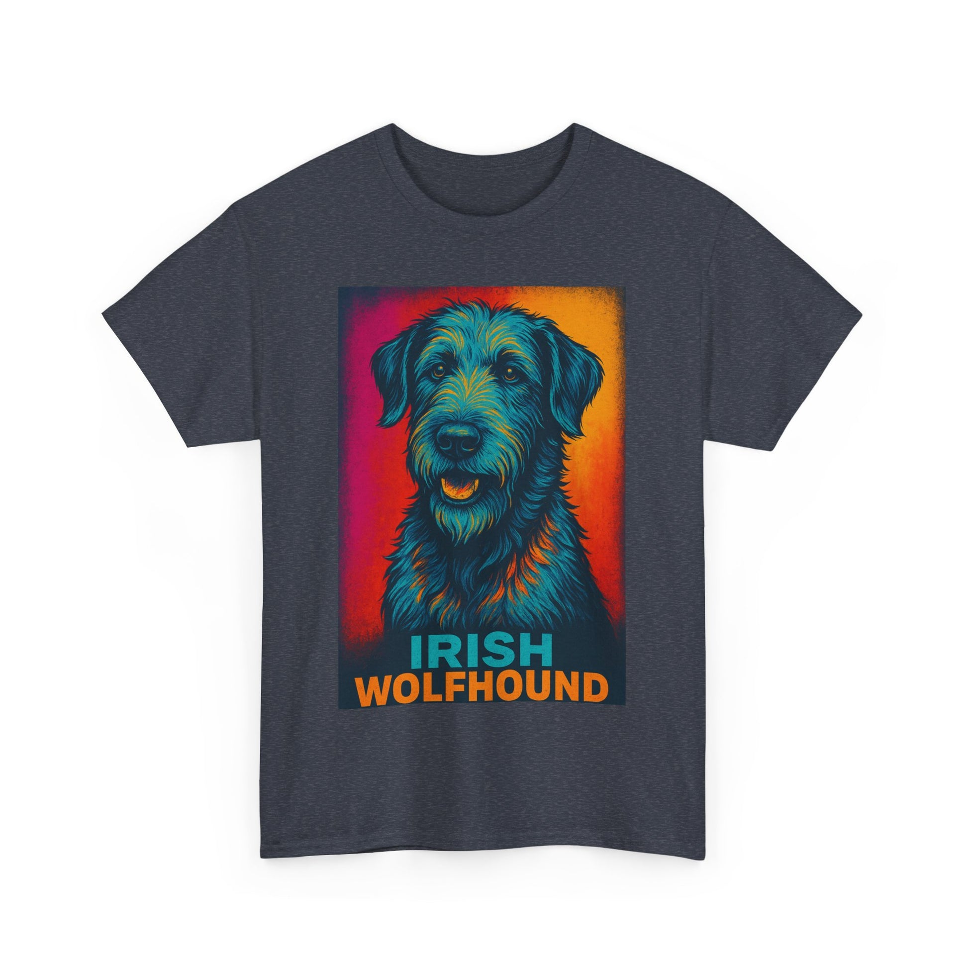 Irish Wolfhound Unisex Cotton Tee, Dog Lover Shirt, Pet Owner Gift, Animal Portrait Tee, Unique Gifts for Dog Lovers, Graphic Tee