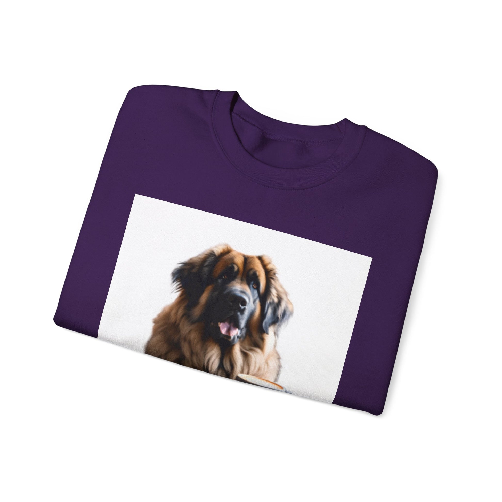 Leos & Lattes  Crewneck Sweatshirt - Perfect Gift for Leonberger Pet Owners
