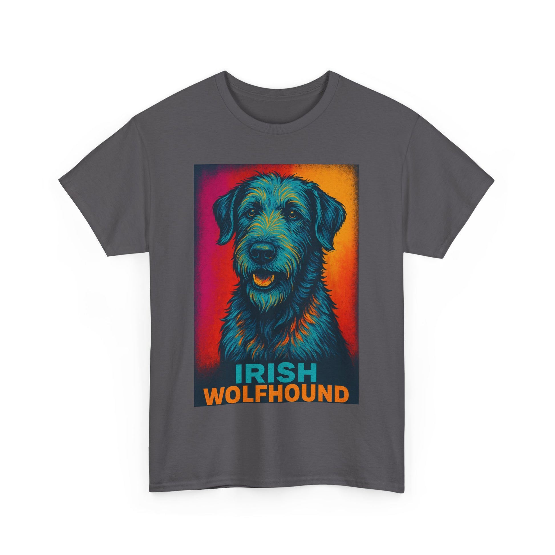 Irish Wolfhound Unisex Cotton Tee, Dog Lover Shirt, Pet Owner Gift, Animal Portrait Tee, Unique Gifts for Dog Lovers, Graphic Tee