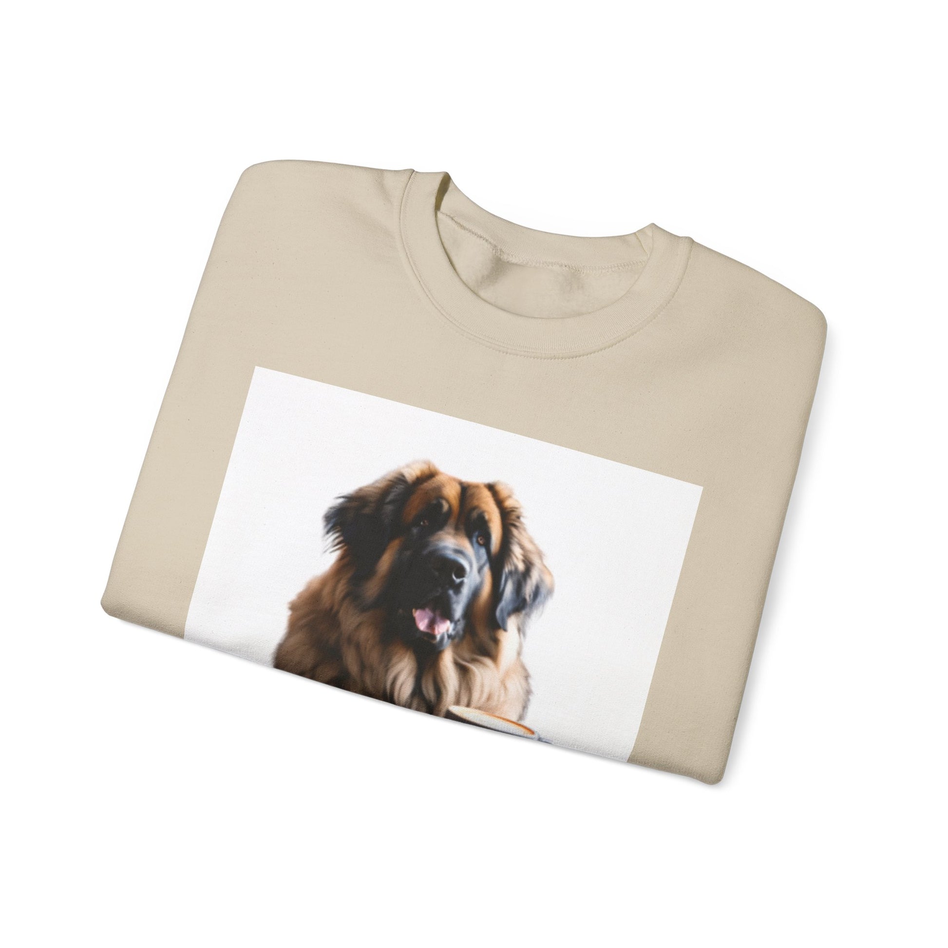 Leos & Lattes  Crewneck Sweatshirt - Perfect Gift for Leonberger Pet Owners