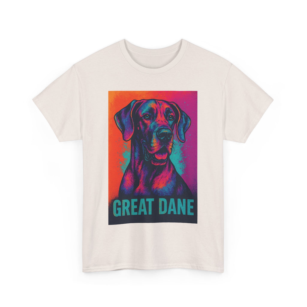 Colorful Great Dane Tee, Dog Lover T-Shirt, Pet Gift, Unisex Graphic Tee, Animal Lover Apparel, Dog Enthusiast Gift