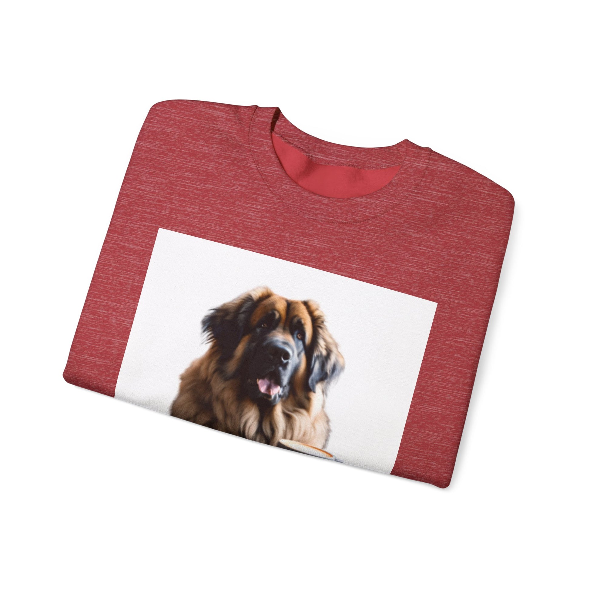Leos & Lattes  Crewneck Sweatshirt - Perfect Gift for Leonberger Pet Owners