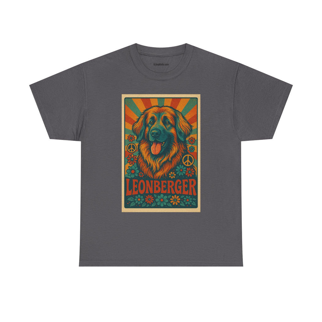 Leonberger Graphic Tee for Dog Lovers, Unisex Cotton T-Shirt, Retro Pet Apparel, Gift for Dog Parents, Casual Everyday Wear