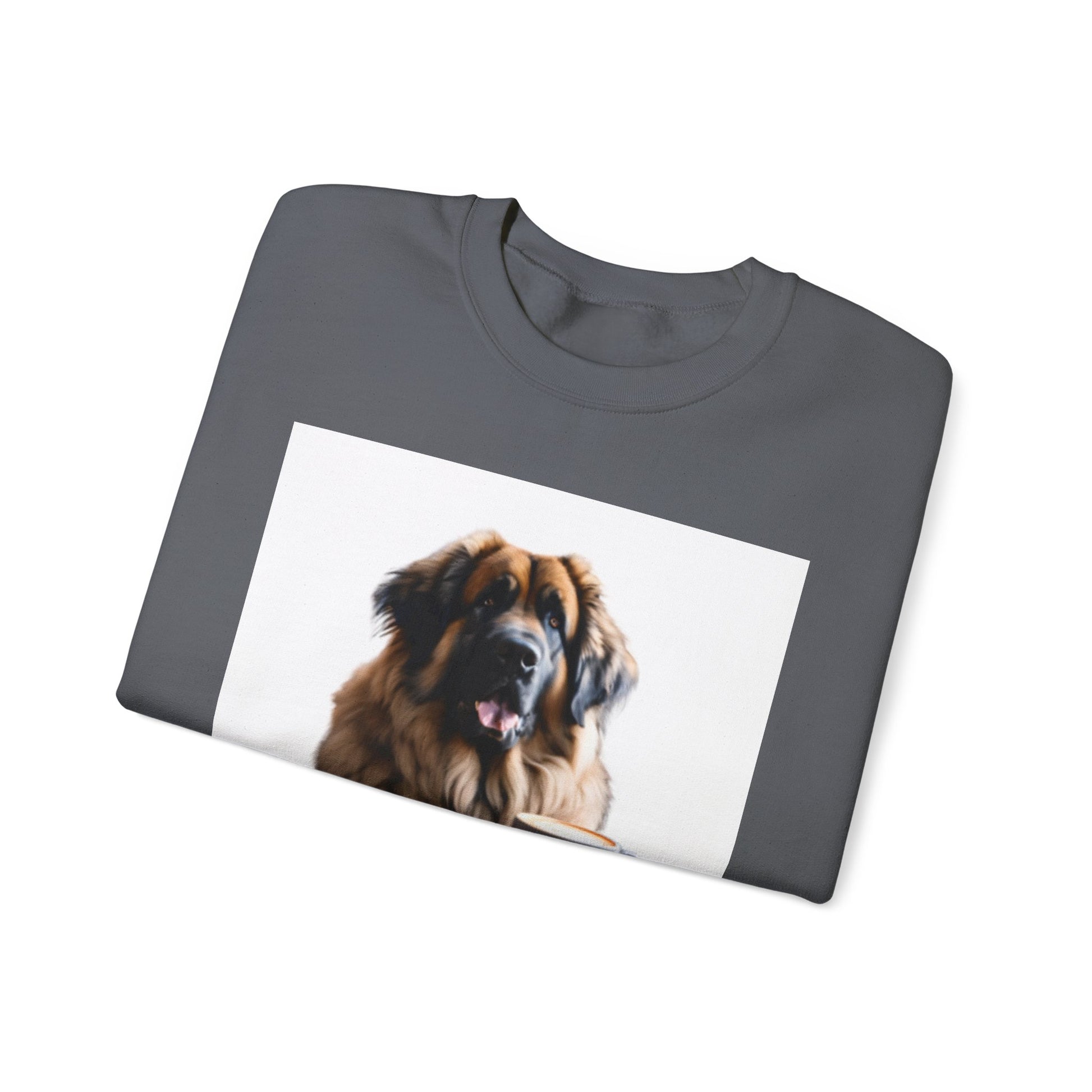 Leos & Lattes  Crewneck Sweatshirt - Perfect Gift for Leonberger Pet Owners
