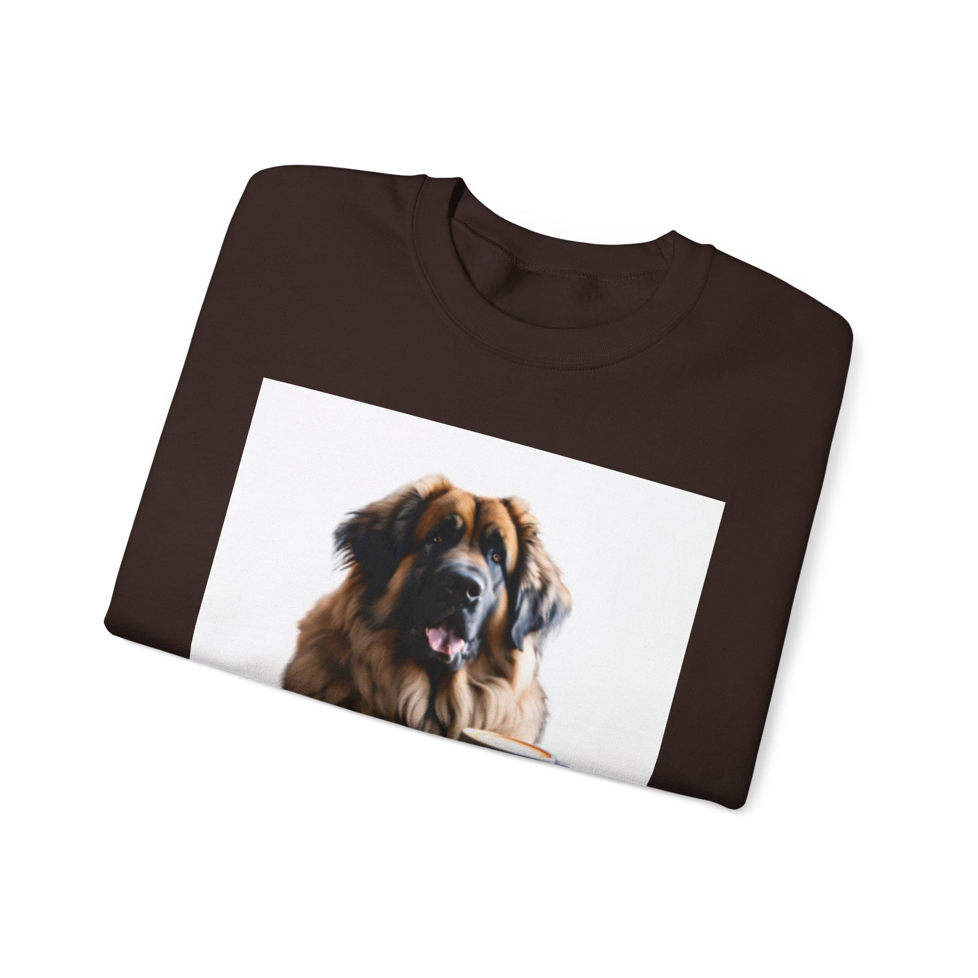 Leos & Lattes  Crewneck Sweatshirt - Perfect Gift for Leonberger Pet Owners