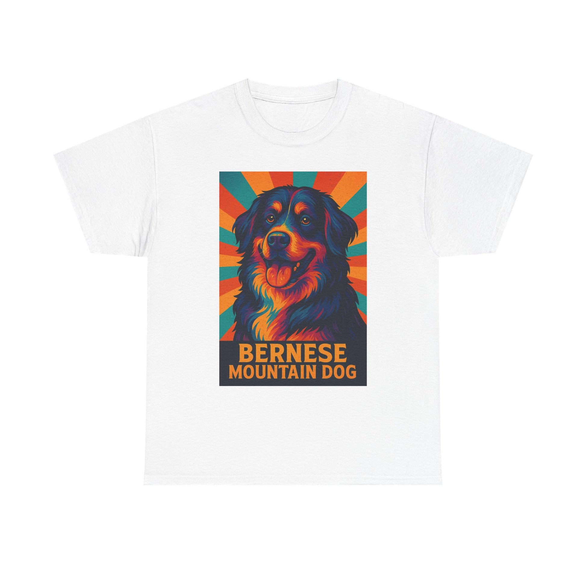 Colorful Bernese Mountain Dog Tee, Dog Lovers Shirt, Gift for Pet Owners, Animal Lover Apparel, Fun Pet T-Shirt