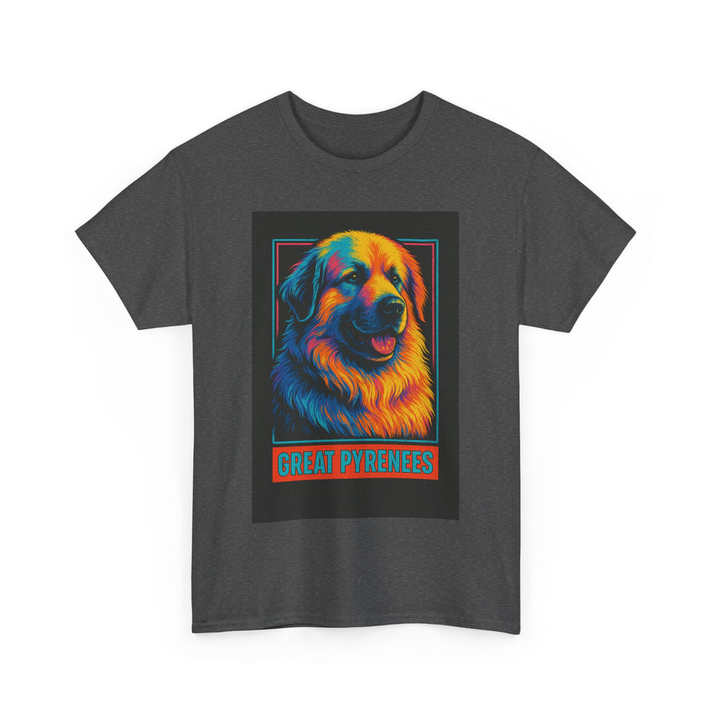 Colorful Great Pyrenees Tee, Dog Lover T-Shirt, Pet Owner Gift, Animal Lover Apparel, Vibrant Cotton Top, Cozy Everyday Wear