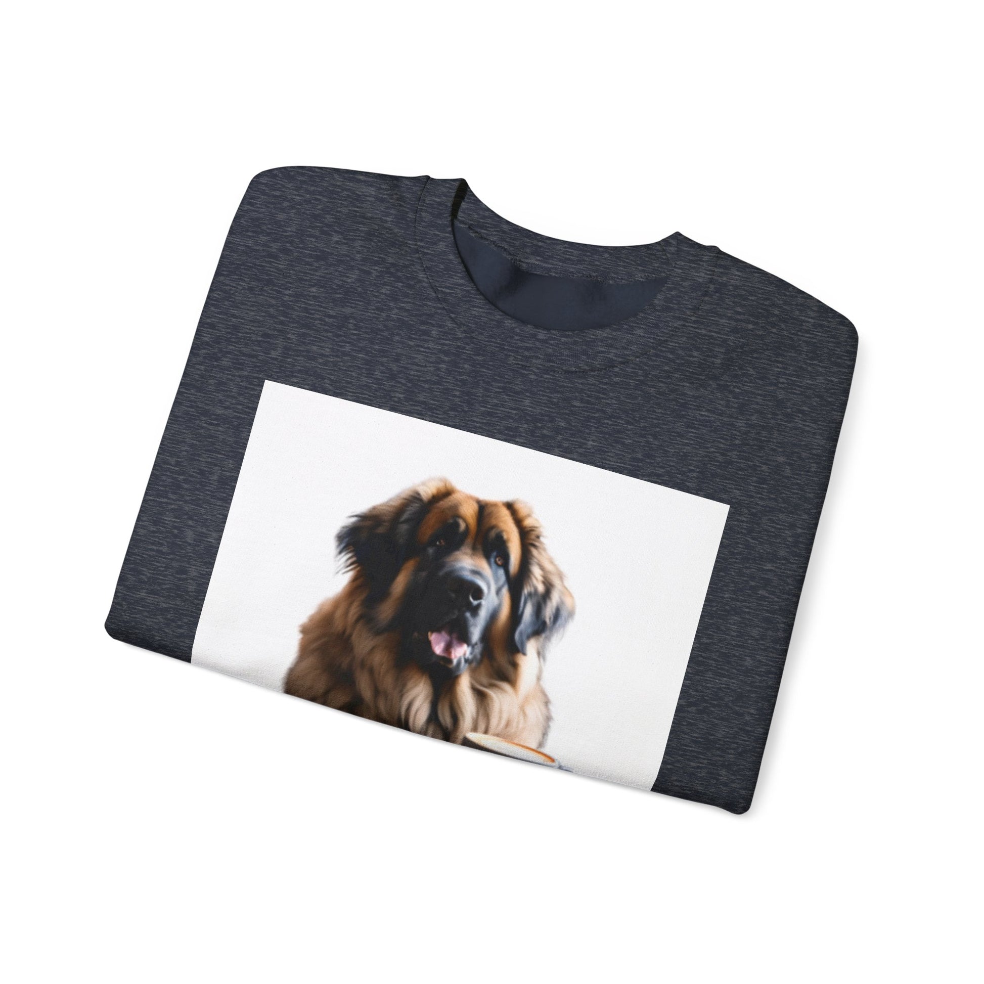 Leos & Lattes  Crewneck Sweatshirt - Perfect Gift for Leonberger Pet Owners
