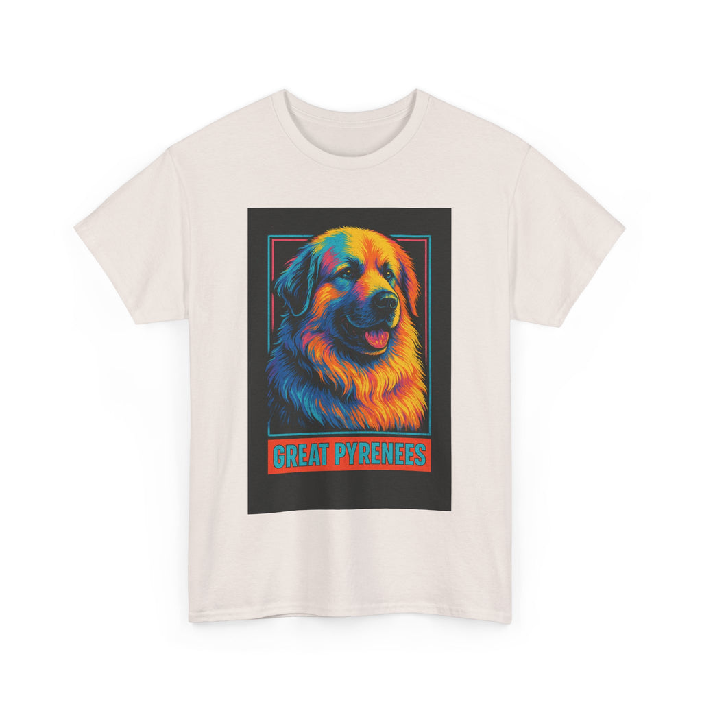 Colorful Great Pyrenees Tee, Dog Lover T-Shirt, Pet Owner Gift, Animal Lover Apparel, Vibrant Cotton Top, Cozy Everyday Wear