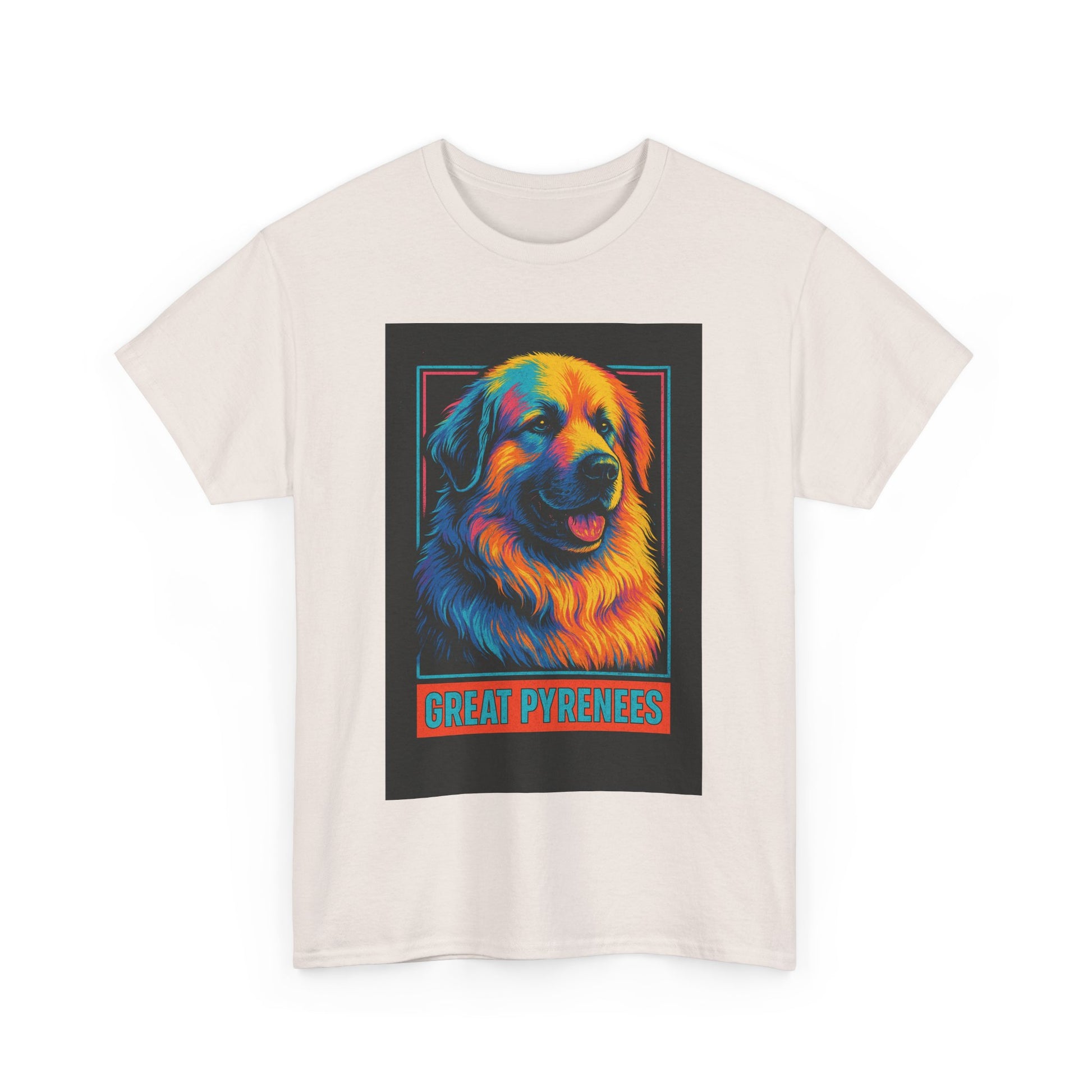 Colorful Great Pyrenees Tee, Dog Lover T-Shirt, Pet Owner Gift, Animal Lover Apparel, Vibrant Cotton Top, Cozy Everyday Wear