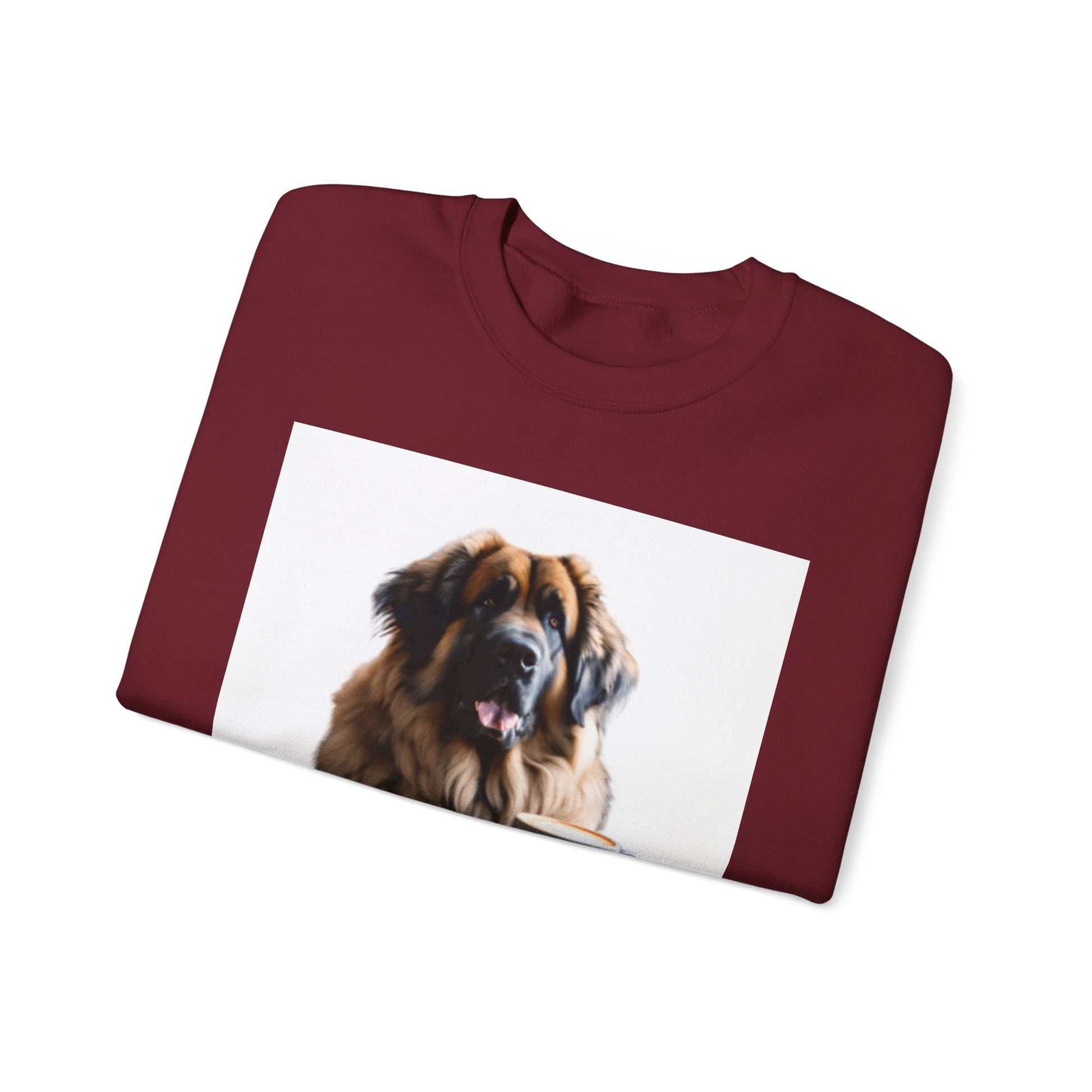 Leos & Lattes  Crewneck Sweatshirt - Perfect Gift for Leonberger Pet Owners
