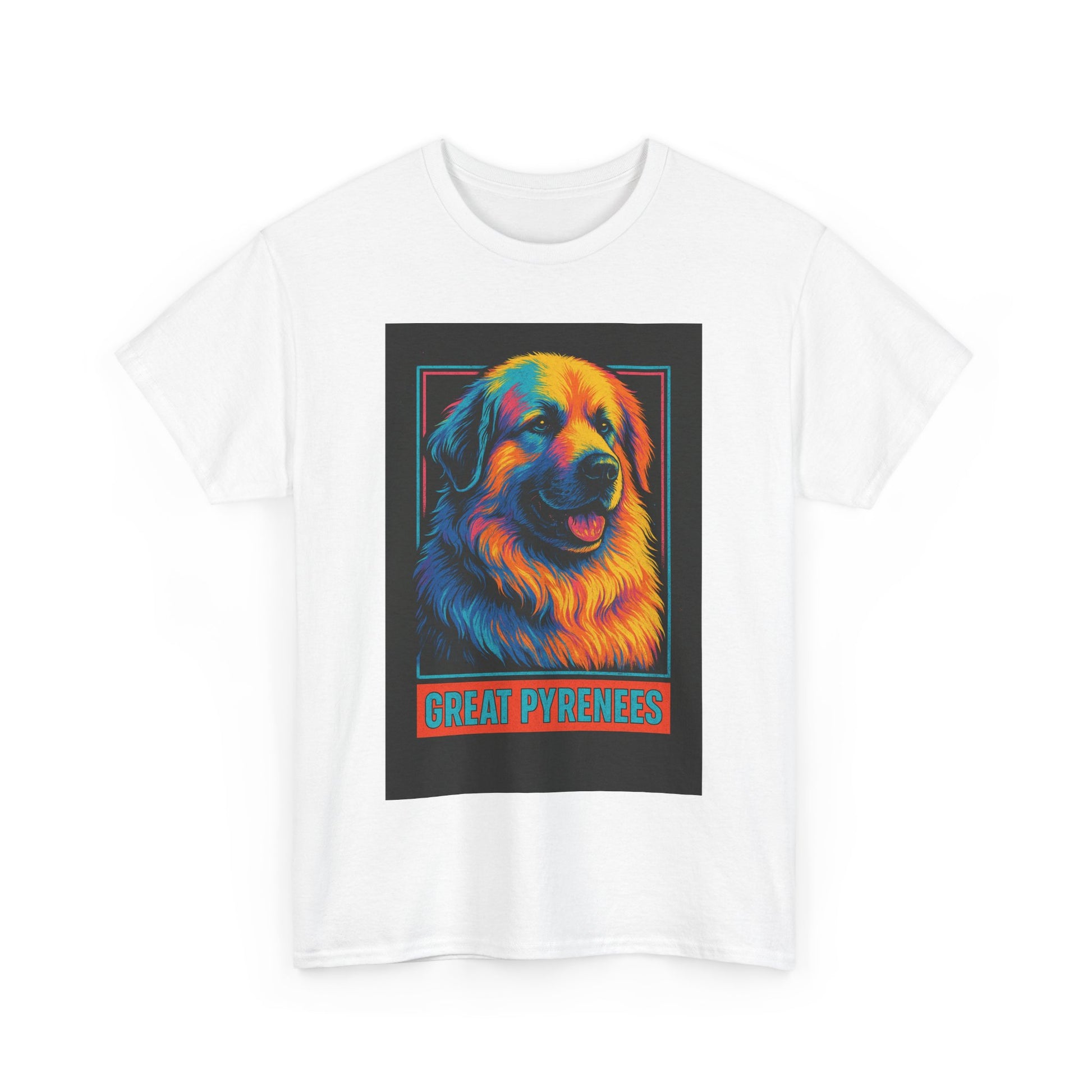 Colorful Great Pyrenees Tee, Dog Lover T-Shirt, Pet Owner Gift, Animal Lover Apparel, Vibrant Cotton Top, Cozy Everyday Wear