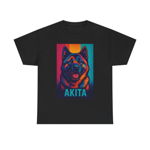 Akita Dog Heavy Cotton Tee, Comfortable Dog Lover Shirt, Pet Gifts, Akita Merchandise, Unisex Tee for Animal Lovers