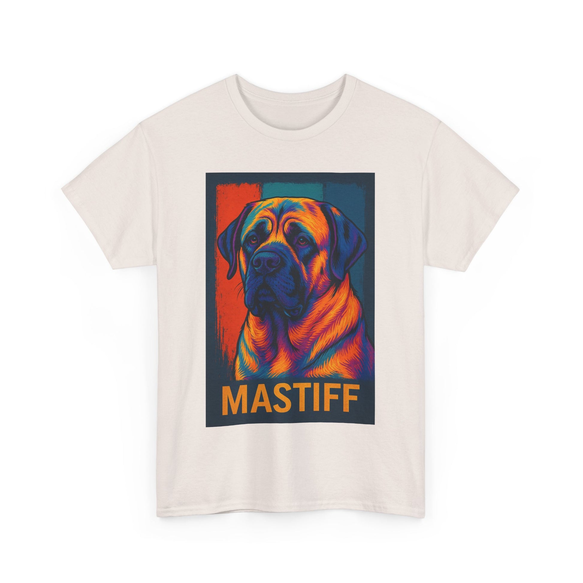 Colorful Mastiff Unisex Tee, Dog Lover Shirt, Pet Owner Gift, Unique Dog Art T-Shirt, Gifts for Animal Lovers, Vibrant Pet Apparel
