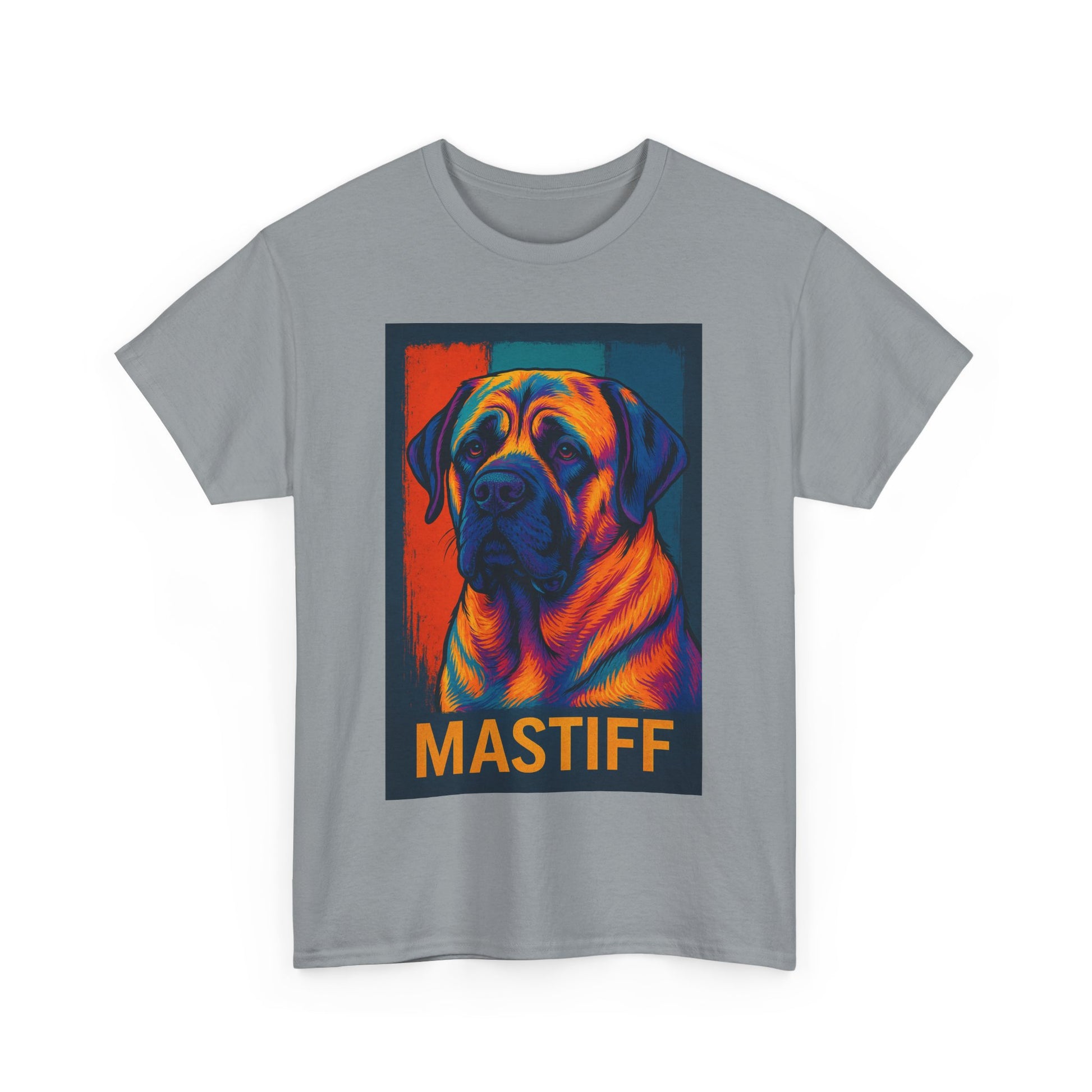 Colorful Mastiff Unisex Tee, Dog Lover Shirt, Pet Owner Gift, Unique Dog Art T-Shirt, Gifts for Animal Lovers, Vibrant Pet Apparel