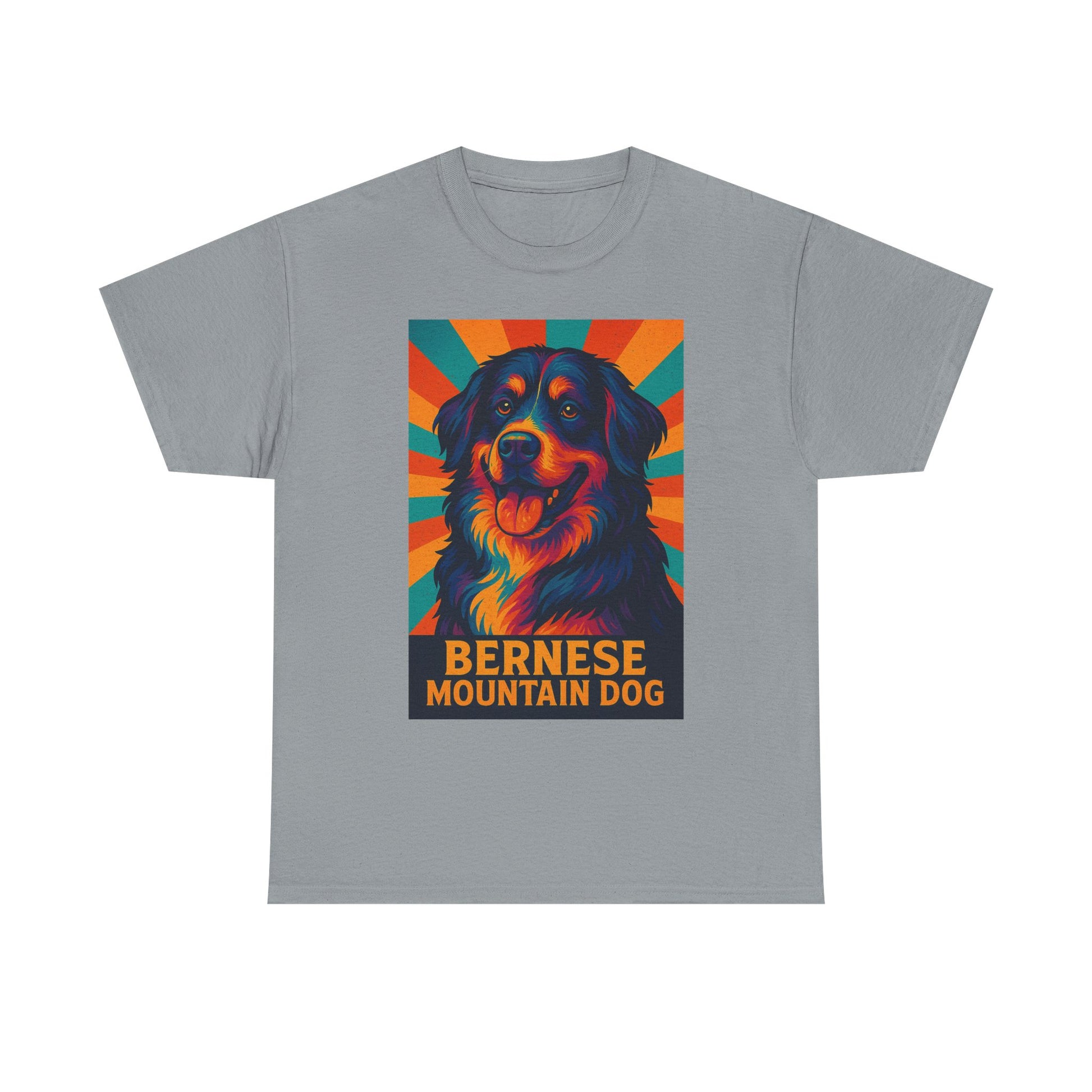 Colorful Bernese Mountain Dog Tee, Dog Lovers Shirt, Gift for Pet Owners, Animal Lover Apparel, Fun Pet T-Shirt