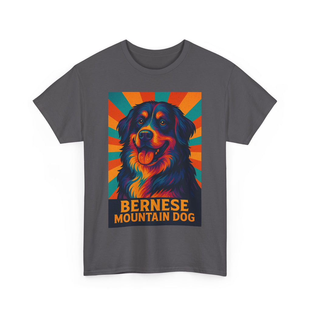Colorful Bernese Mountain Dog Tee, Dog Lovers Shirt, Gift for Pet Owners, Animal Lover Apparel, Fun Pet T-Shirt
