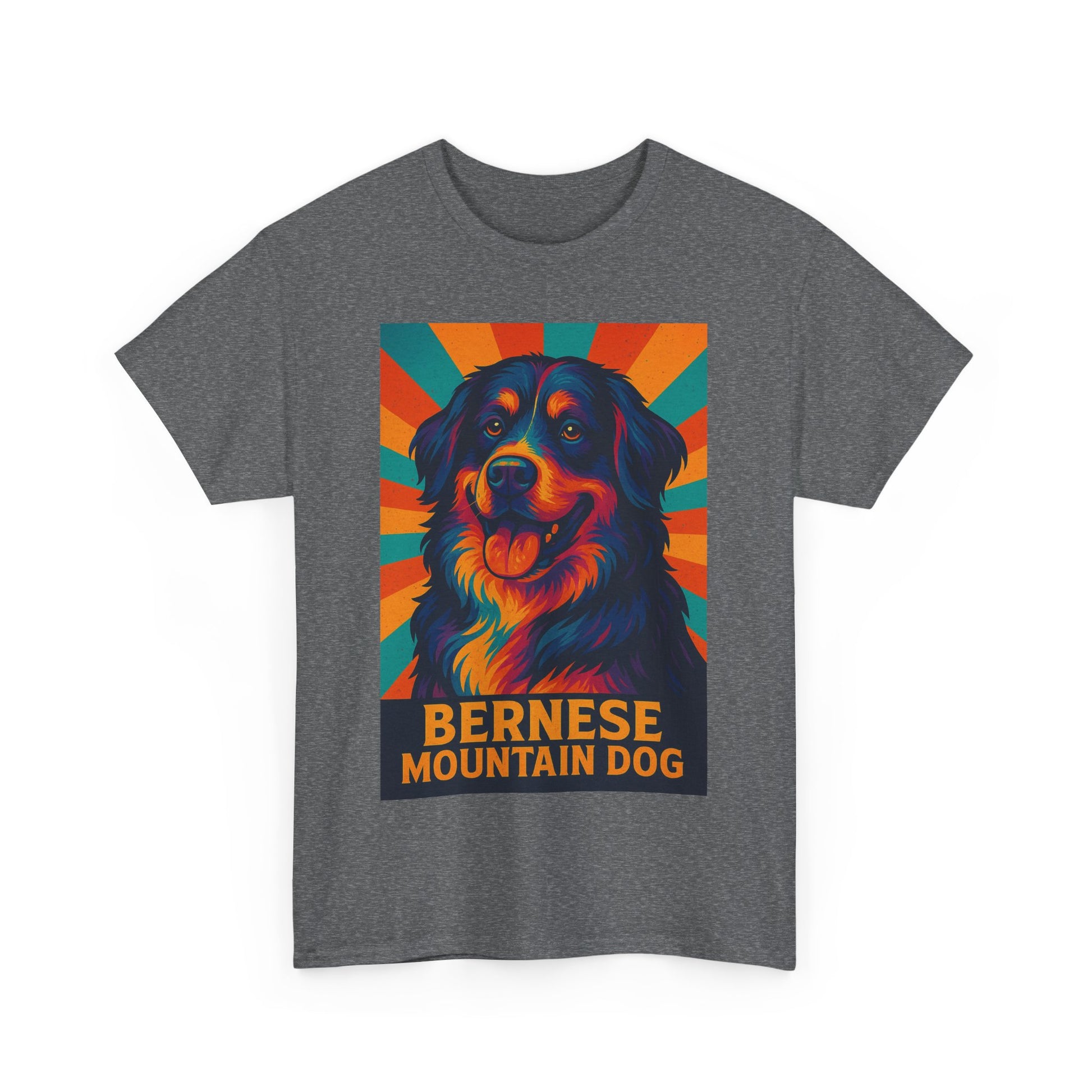 Colorful Bernese Mountain Dog Tee, Dog Lovers Shirt, Gift for Pet Owners, Animal Lover Apparel, Fun Pet T-Shirt