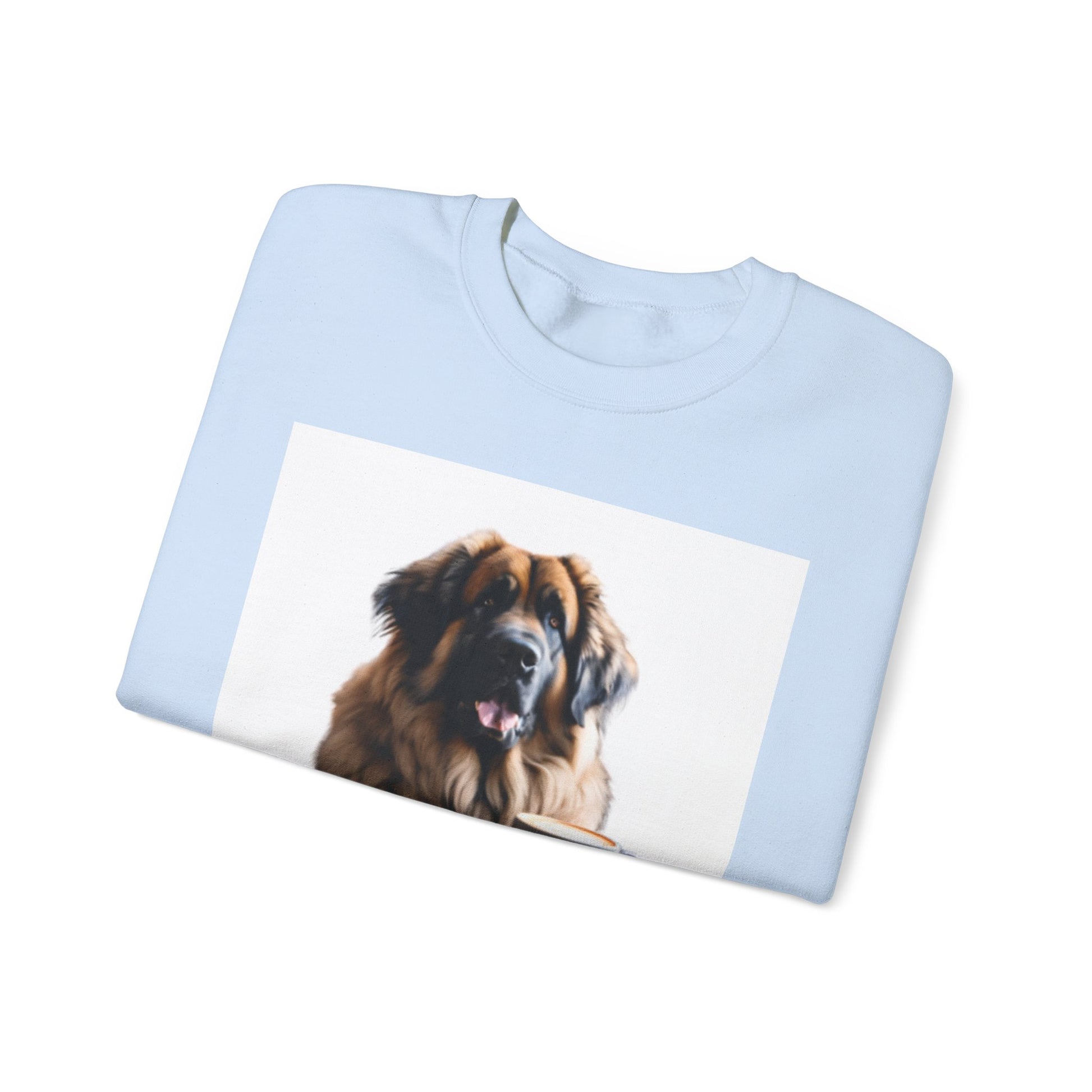 Leos & Lattes  Crewneck Sweatshirt - Perfect Gift for Leonberger Pet Owners