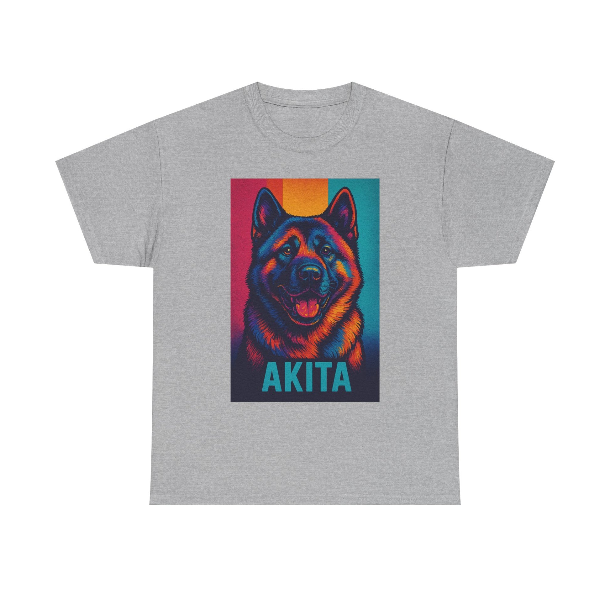 Akita Dog Heavy Cotton Tee, Comfortable Dog Lover Shirt, Pet Gifts, Akita Merchandise, Unisex Tee for Animal Lovers