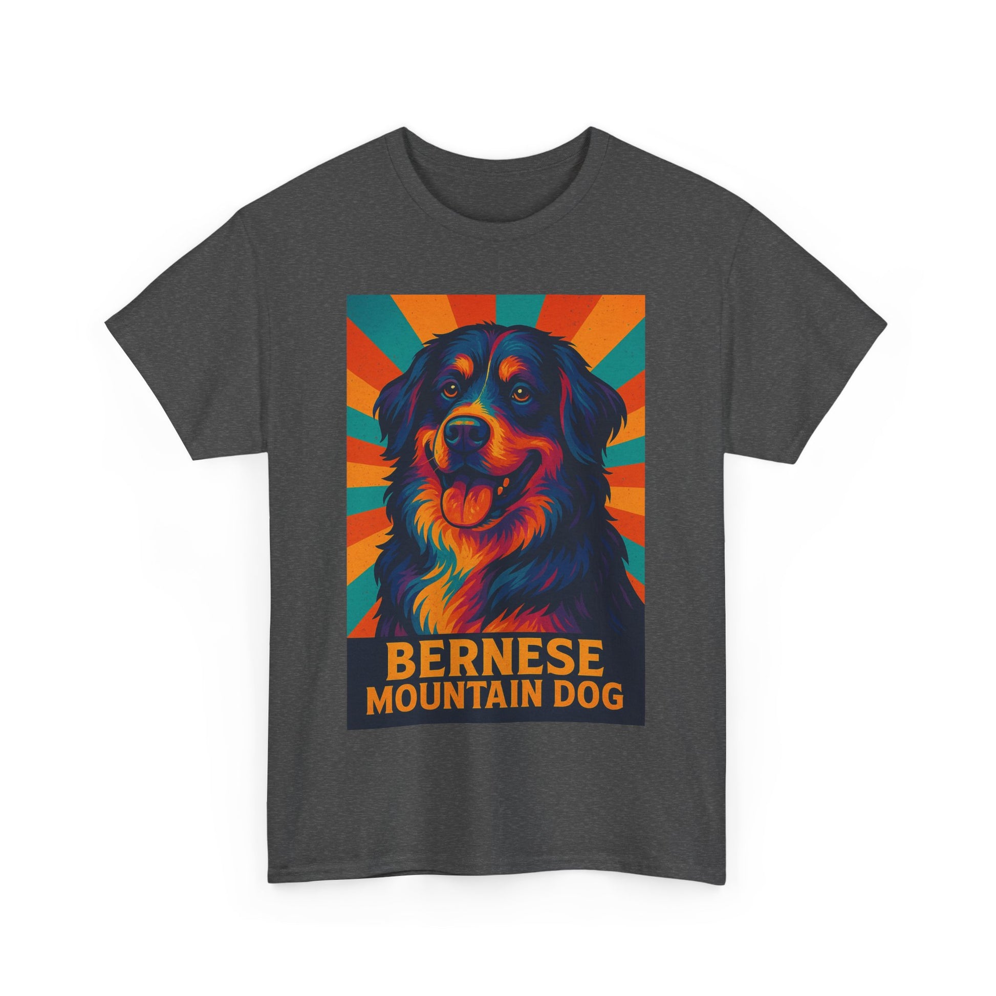 Colorful Bernese Mountain Dog Tee, Dog Lovers Shirt, Gift for Pet Owners, Animal Lover Apparel, Fun Pet T-Shirt