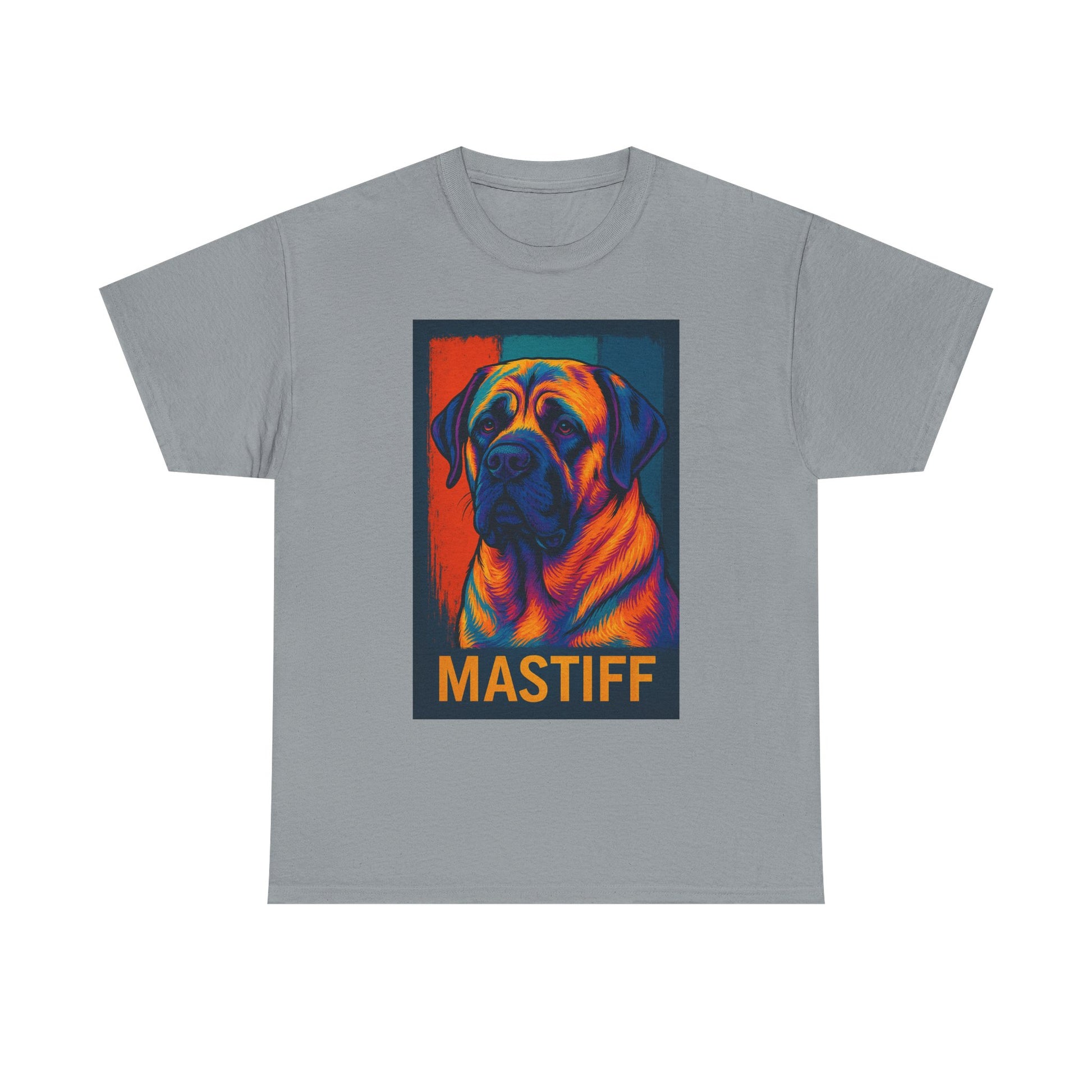 Colorful Mastiff Unisex Tee, Dog Lover Shirt, Pet Owner Gift, Unique Dog Art T-Shirt, Gifts for Animal Lovers, Vibrant Pet Apparel