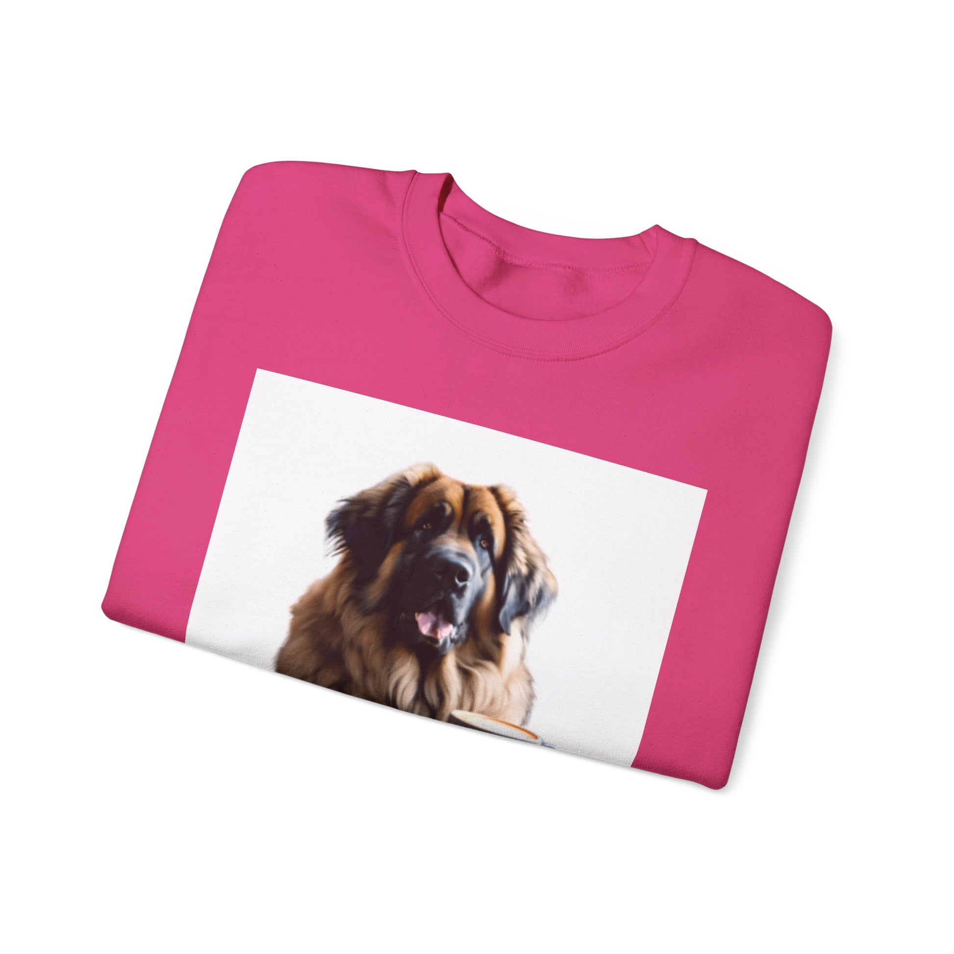 Leos & Lattes  Crewneck Sweatshirt - Perfect Gift for Leonberger Pet Owners