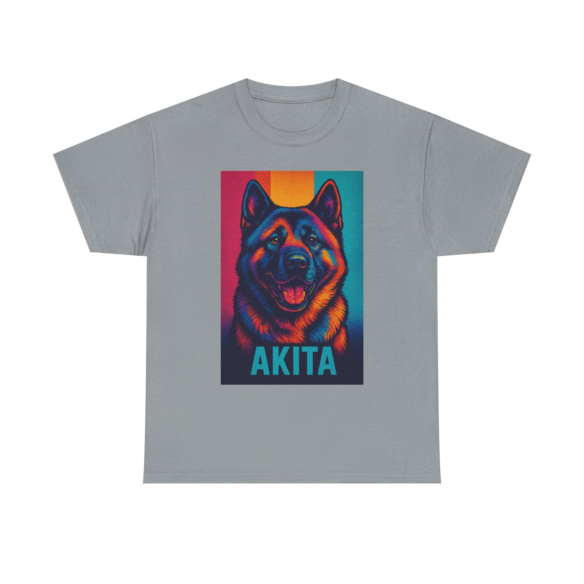Akita Dog Heavy Cotton Tee, Comfortable Dog Lover Shirt, Pet Gifts, Akita Merchandise, Unisex Tee for Animal Lovers