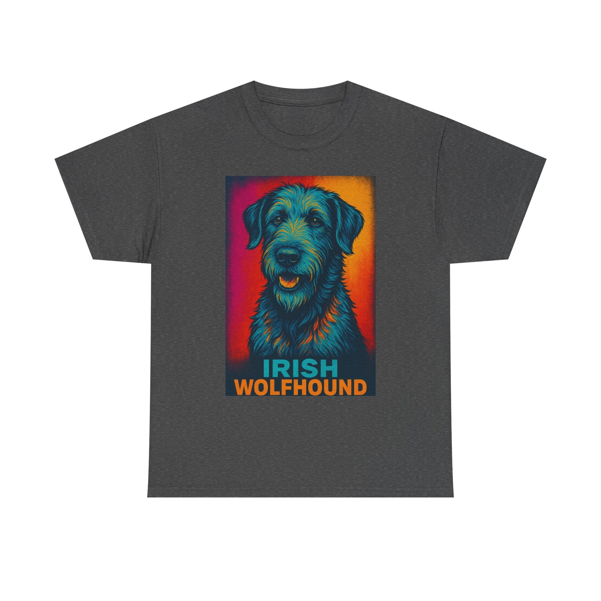 Irish Wolfhound Unisex Cotton Tee, Dog Lover Shirt, Pet Owner Gift, Animal Portrait Tee, Unique Gifts for Dog Lovers, Graphic Tee